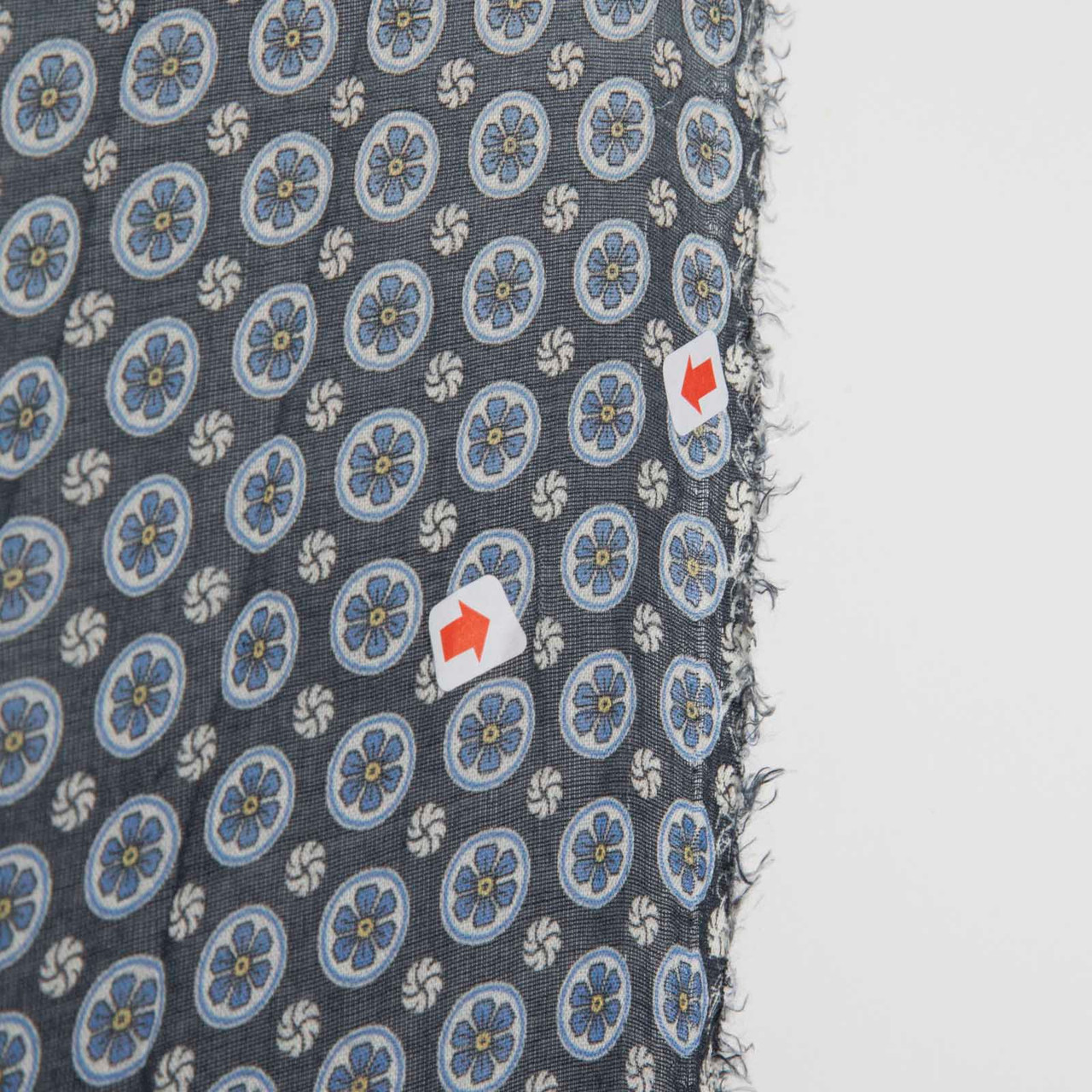 Stella McCartney Navy & White Ombré Floral Scarf