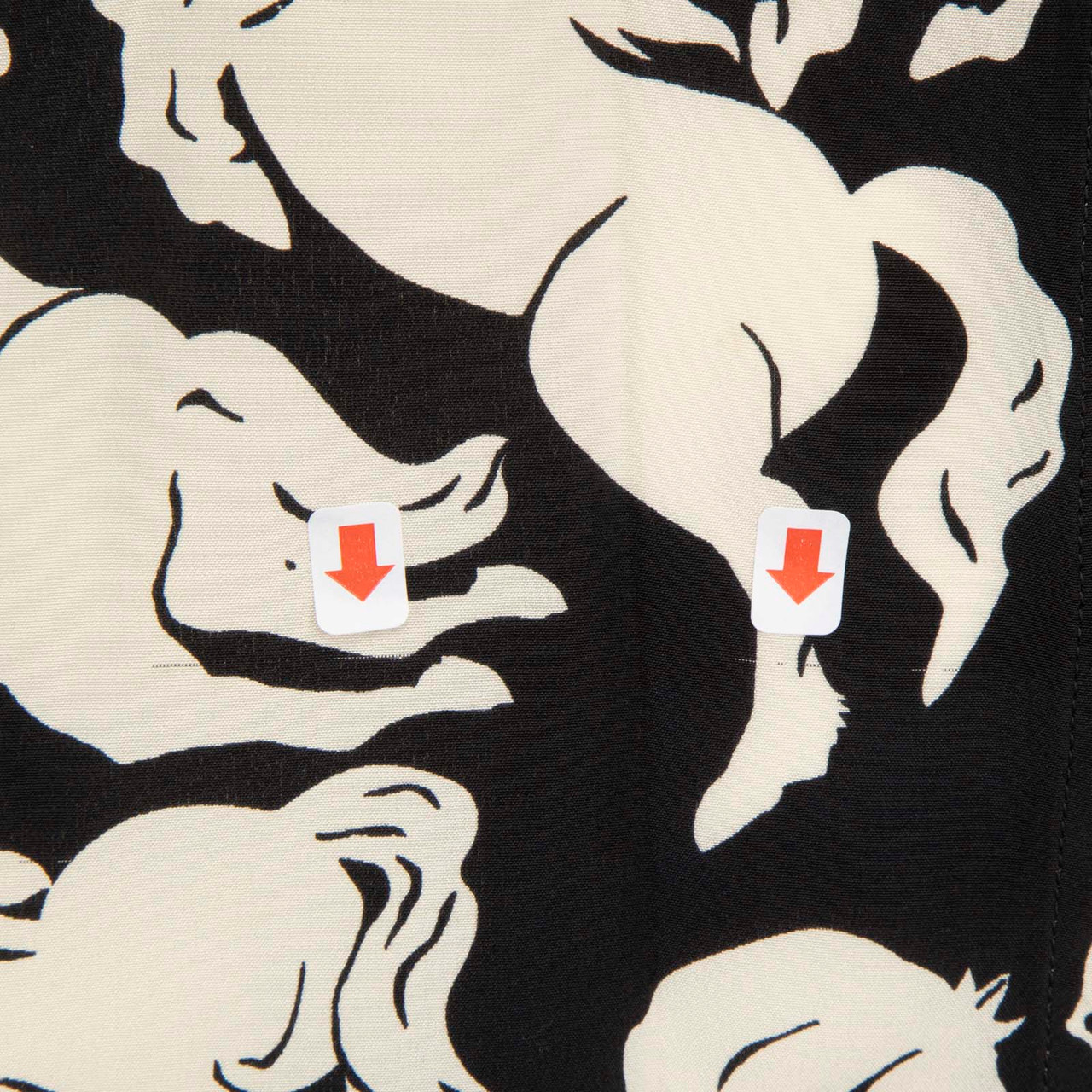 Stella McCartney Black & White Silk Horse Blouse