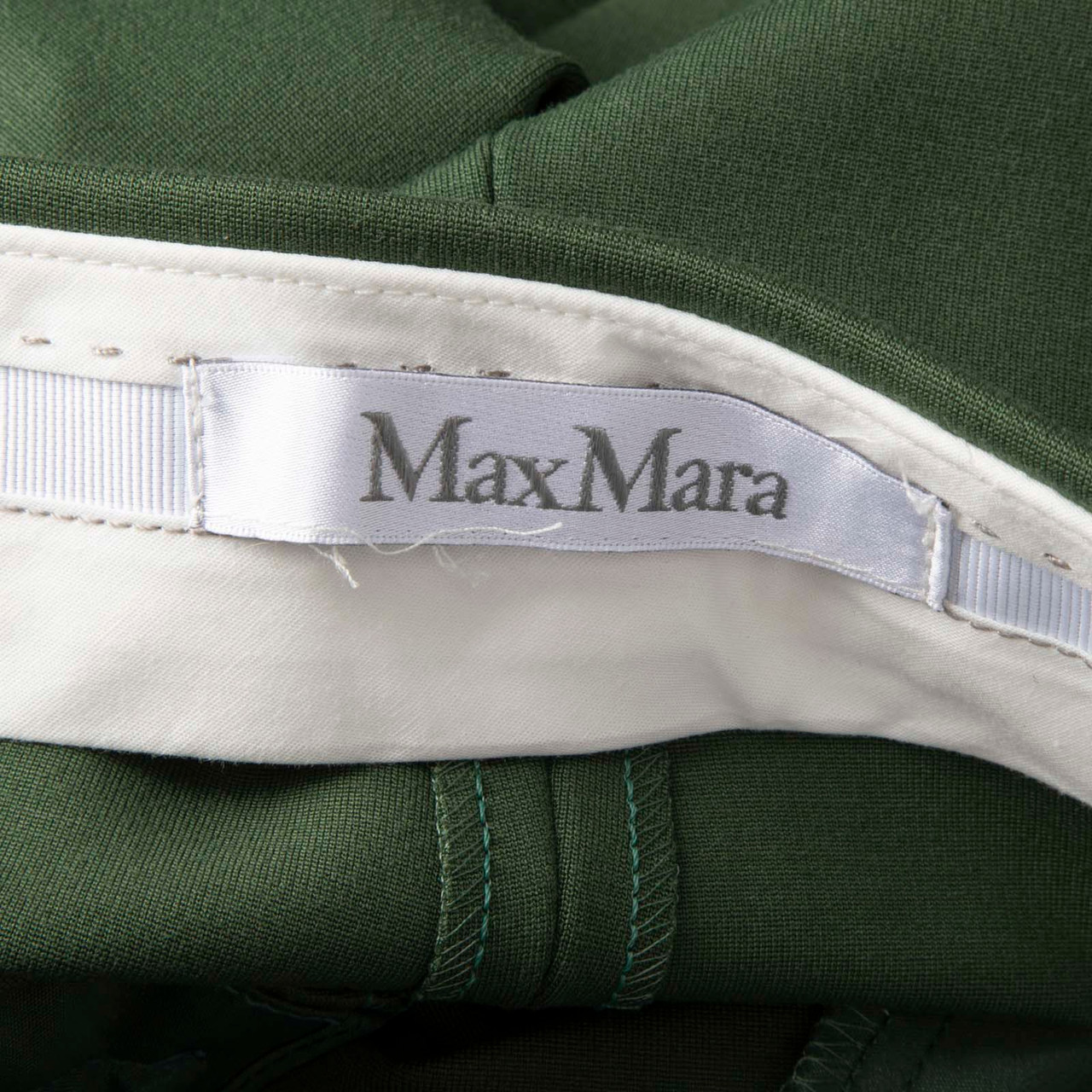 Max Mara Green Slim Fit Trousers