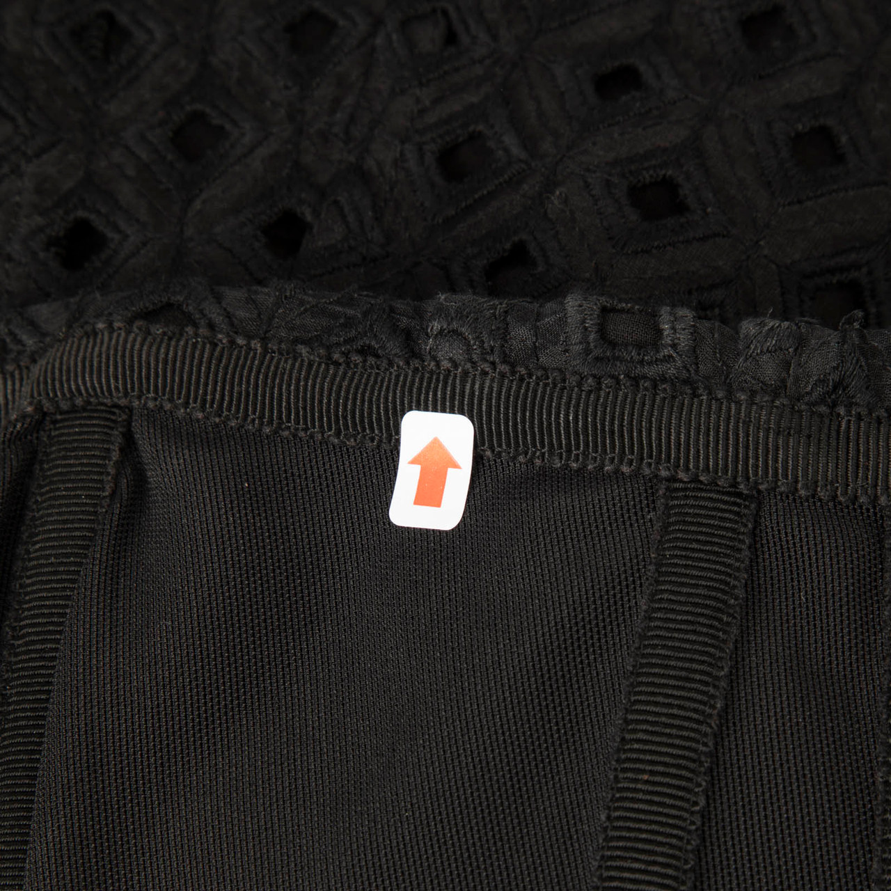 Stella McCartney Black Broderie Strapless Dress