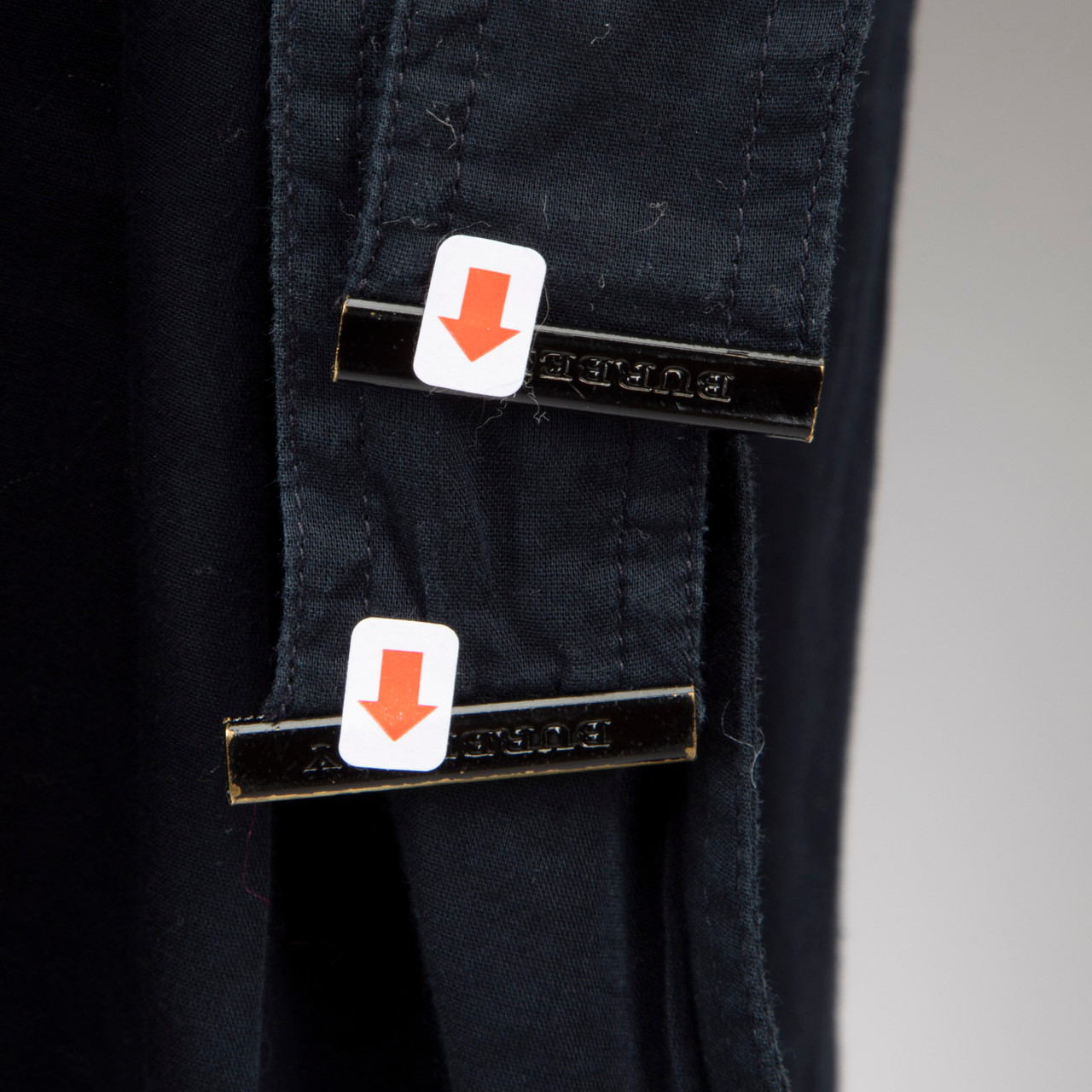 Burberry Navy Midi Short Sleeve Wrap Dress