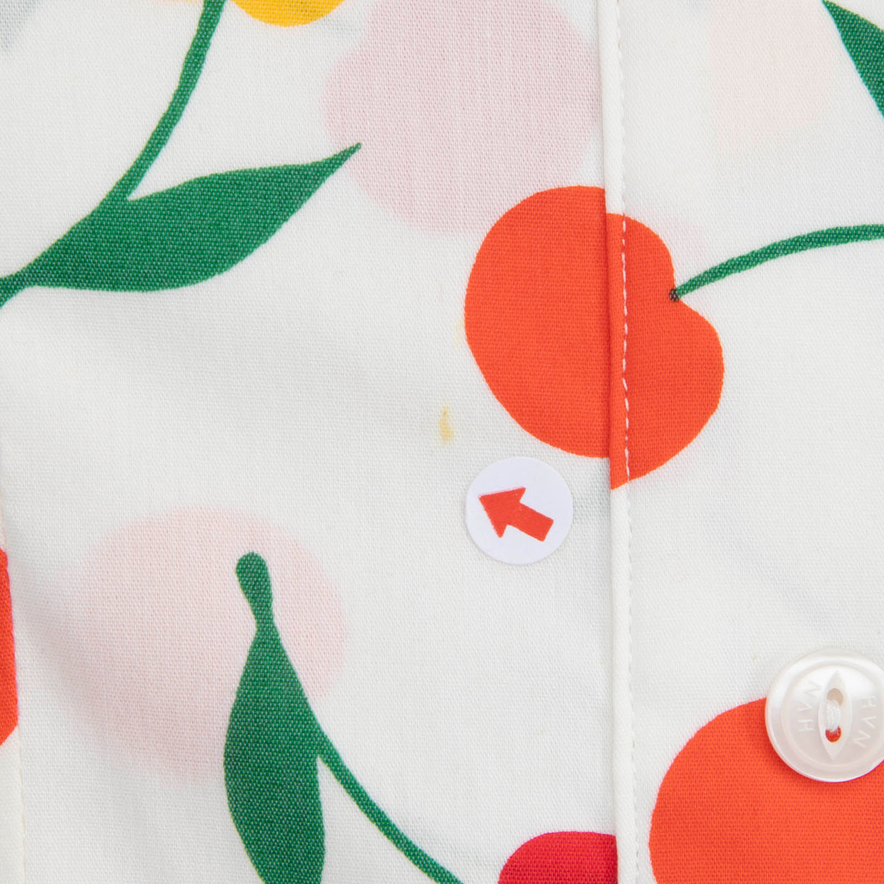 HVN Cherry Print Midi Sleeveless Dress