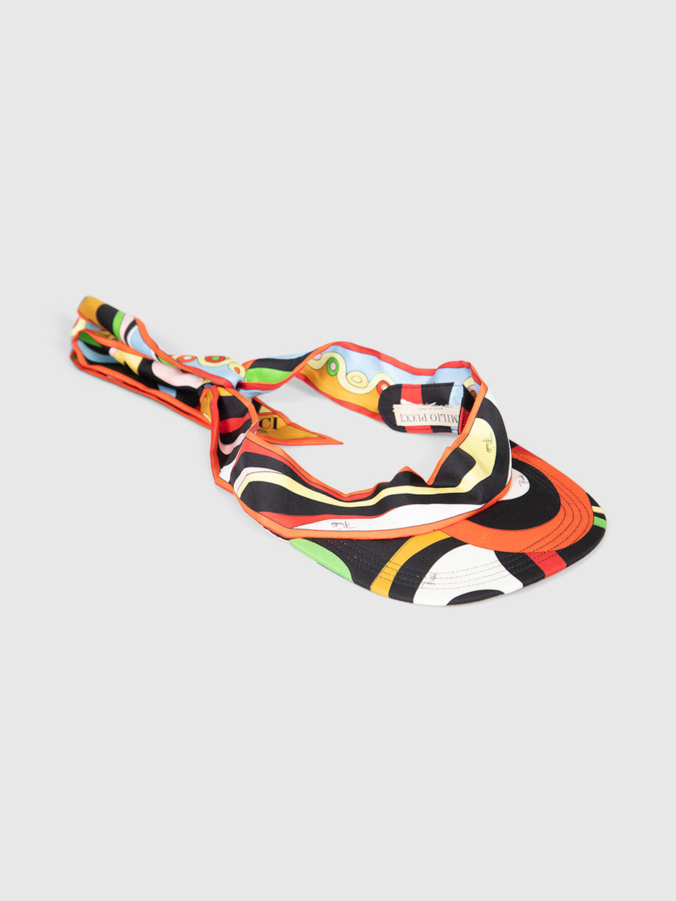 Emilio Pucci Abstract Pattern Tied Visor