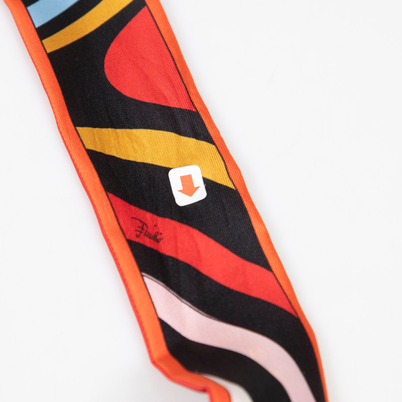 Emilio Pucci Abstract Pattern Tied Visor