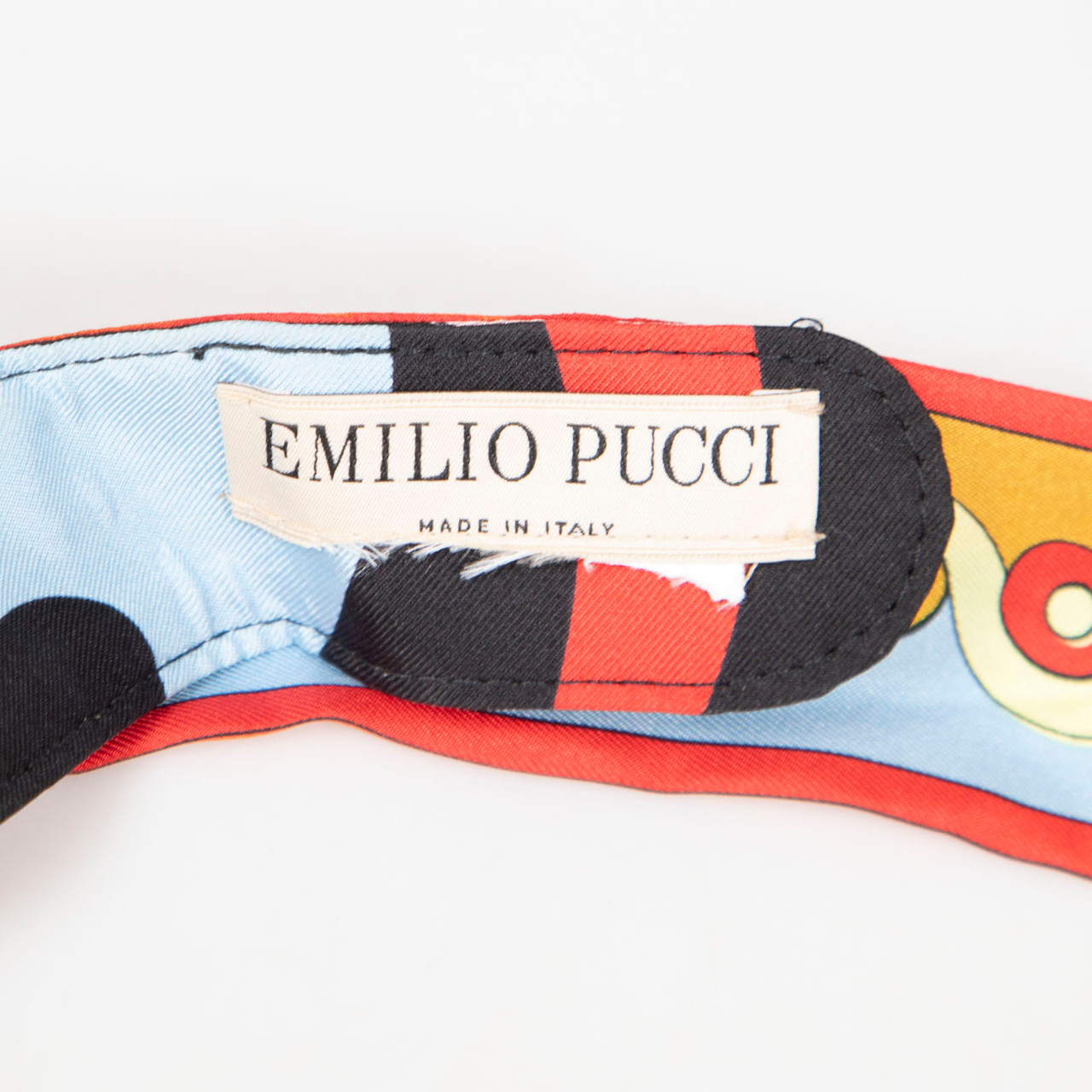 Emilio Pucci Abstract Pattern Tied Visor