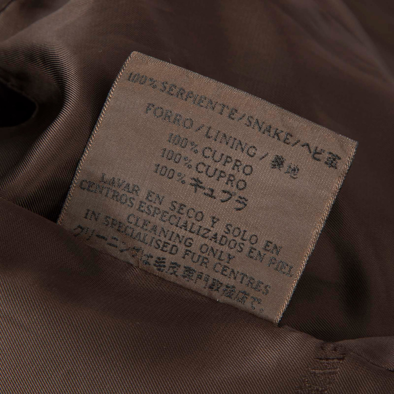 Loewe Vintage Brown Python Leather Blazer