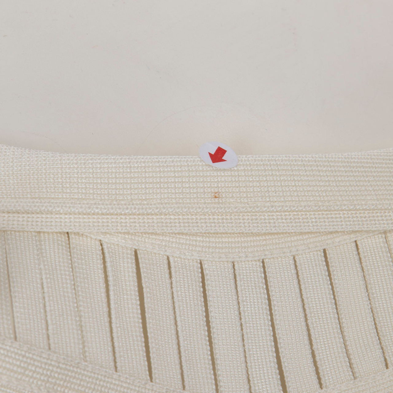 Herve Leger White Sleeveless Bandage Dress