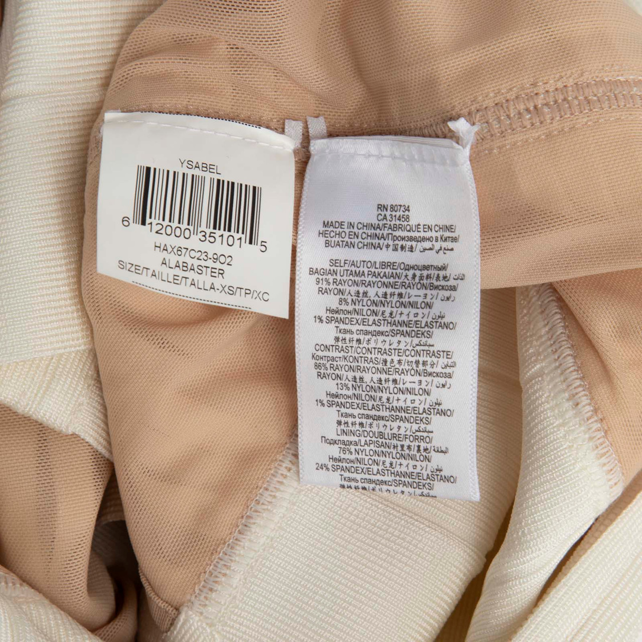 Herve Leger White Sleeveless Bandage Dress