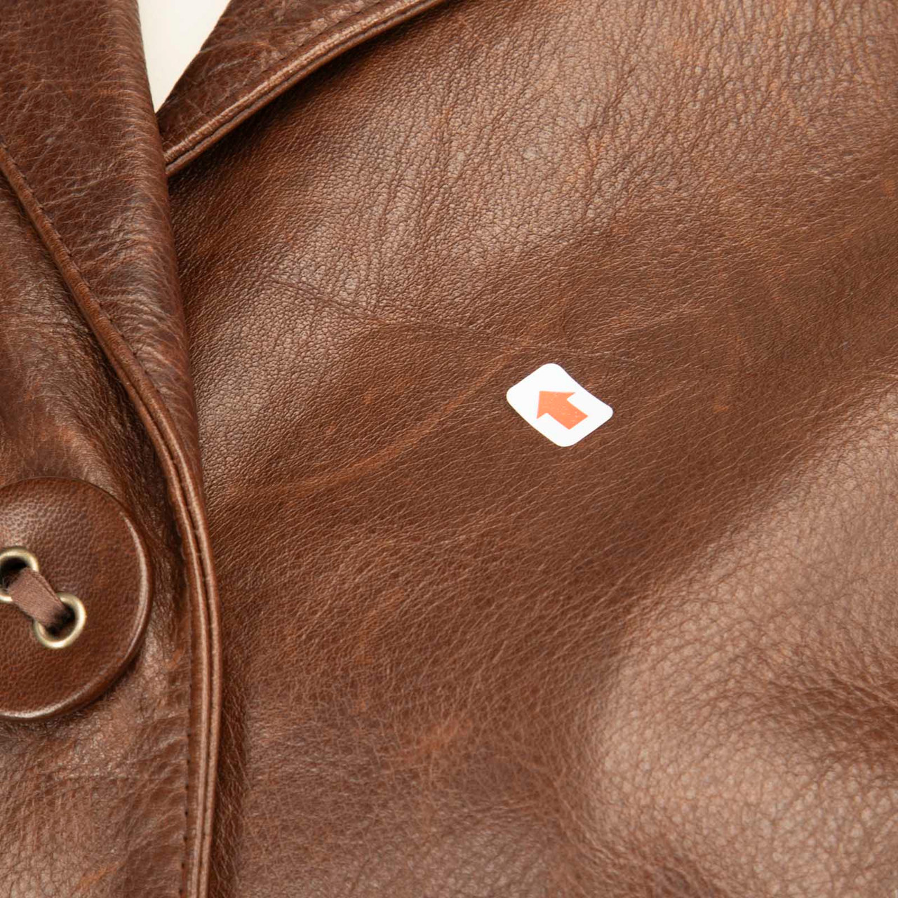 Marni Brown Leather Button Up Jacket