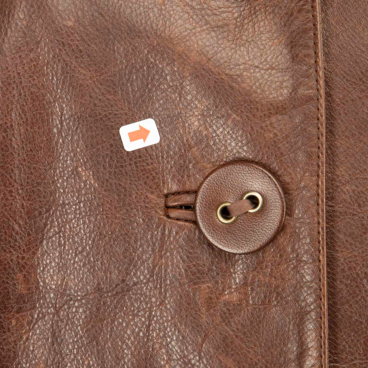 Marni Brown Leather Button Up Jacket