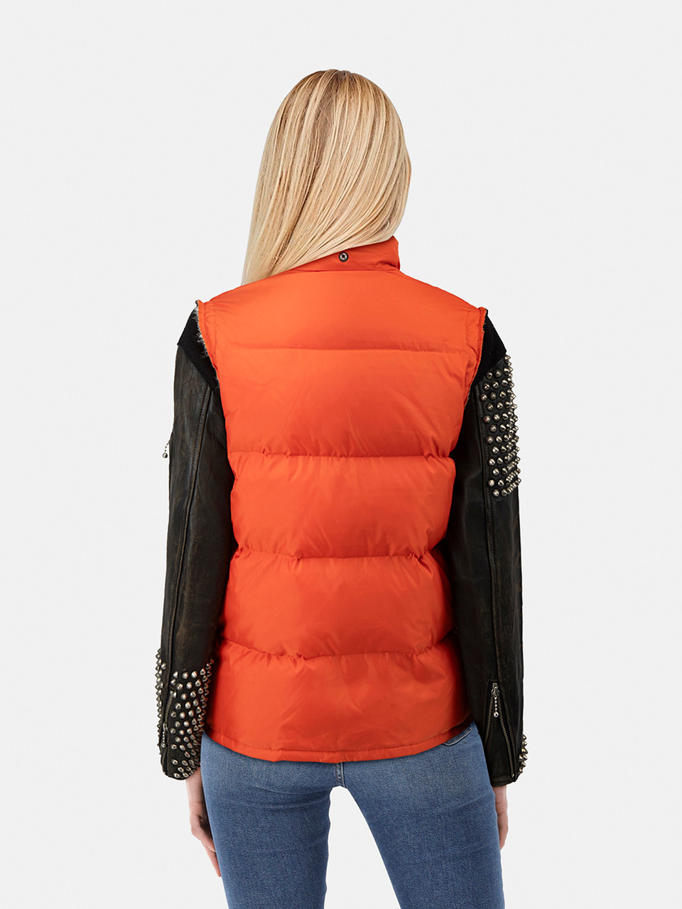 UNDERCOVER AW05 Orange Studded Sleeves Jacket