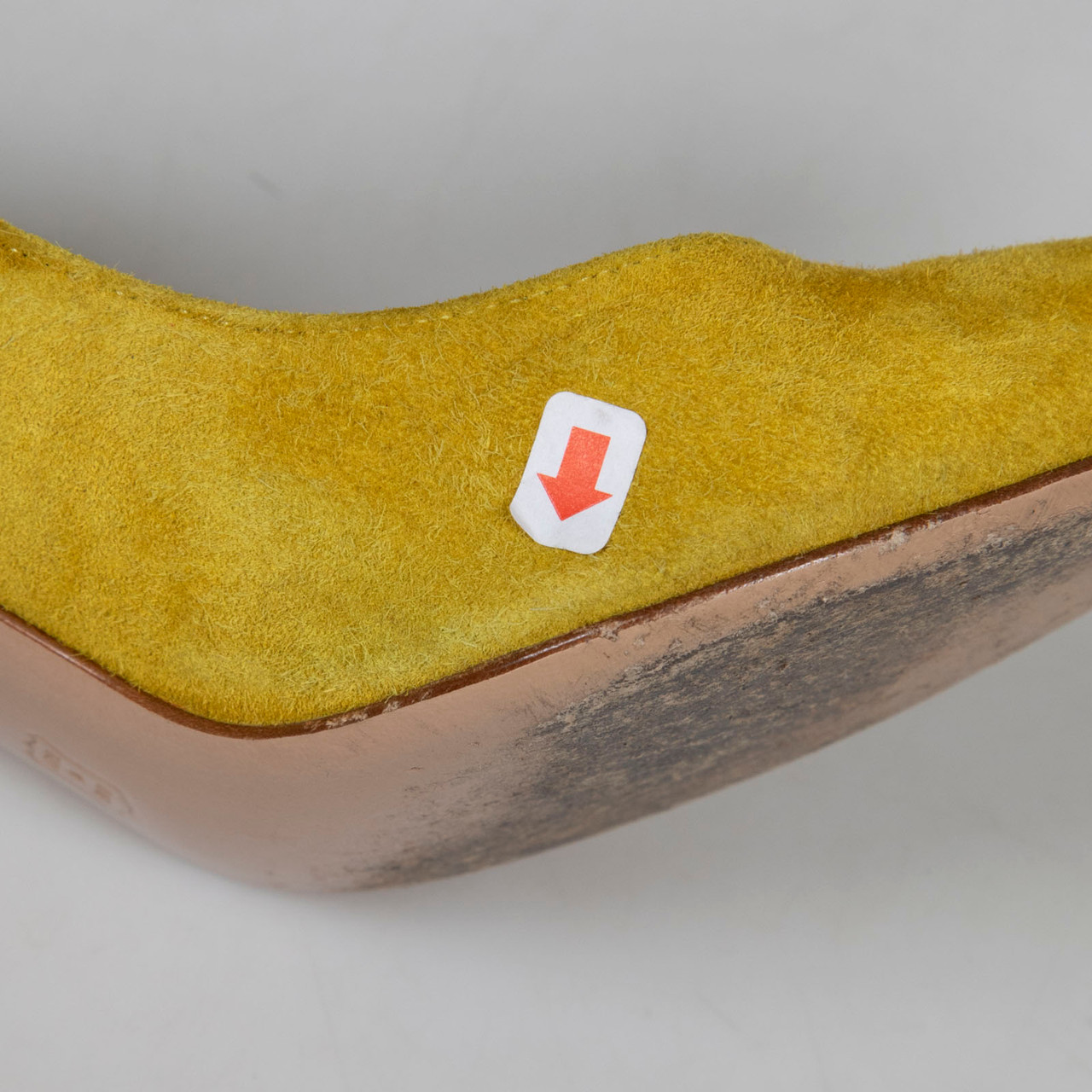 Gianvito Rossi Yellow Suede Point Toe Pumps