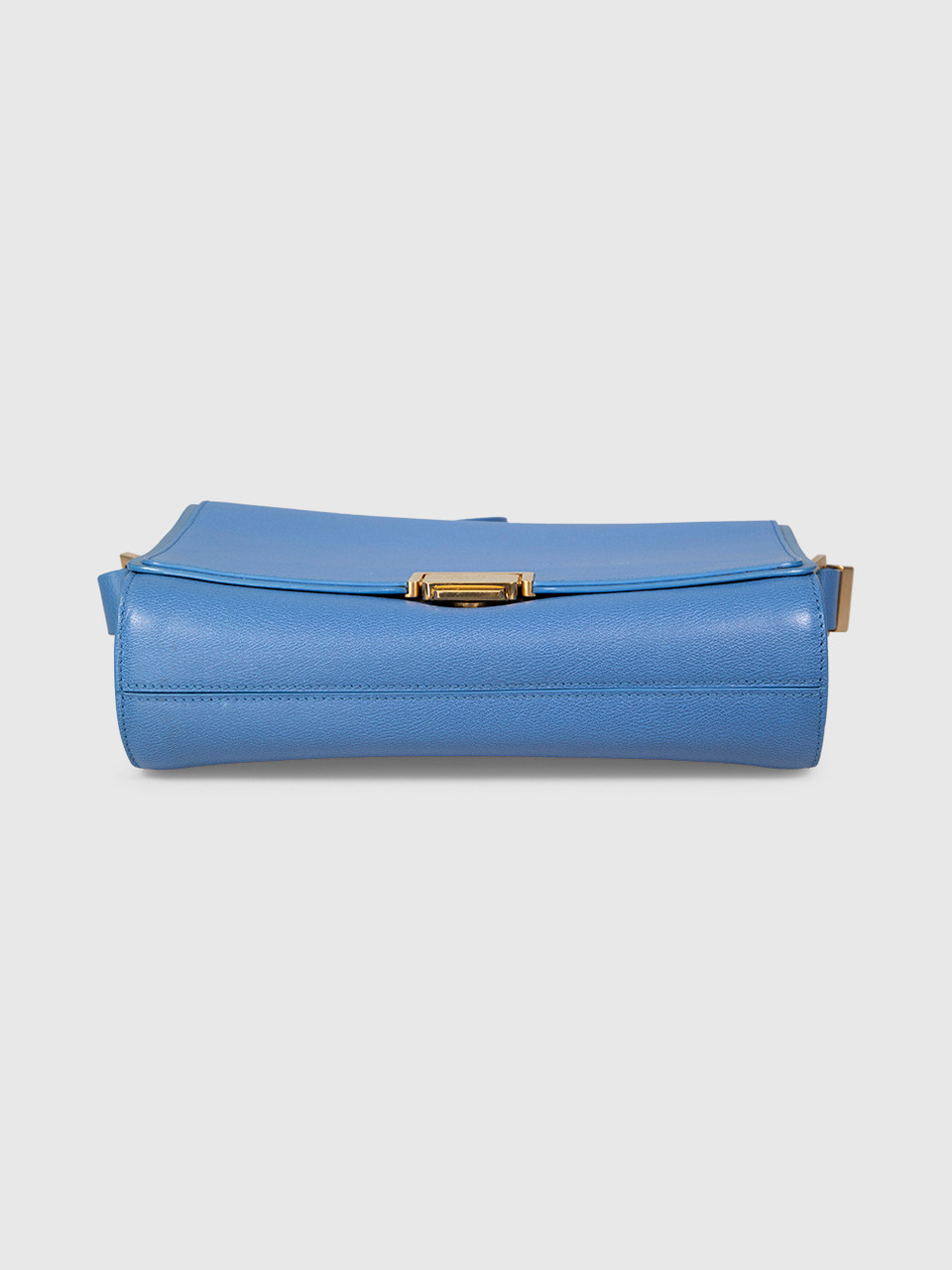 Smythson Blue Leather Crossbody Bag