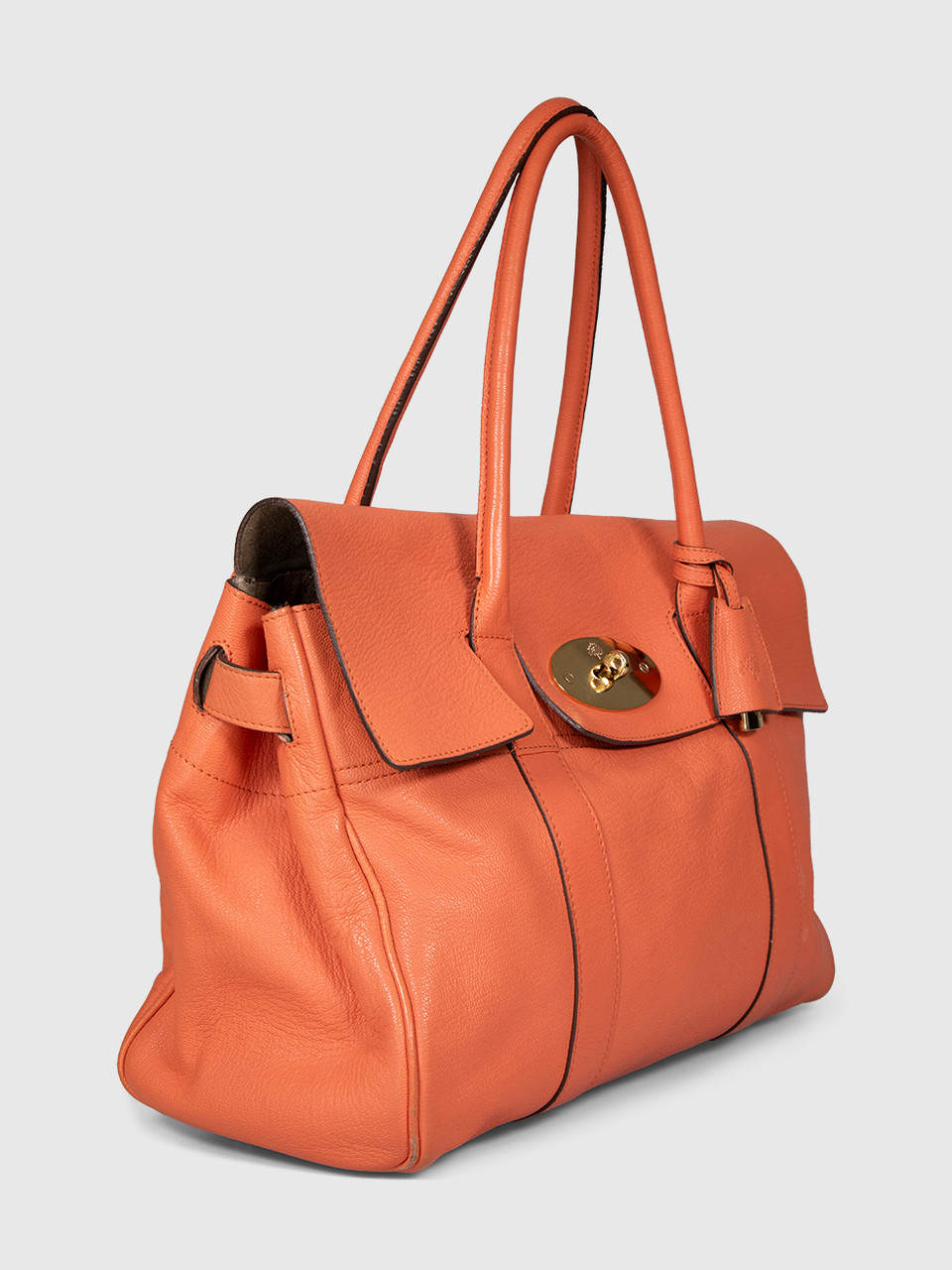 Mulberry Orange Leather Bayswater Bag
