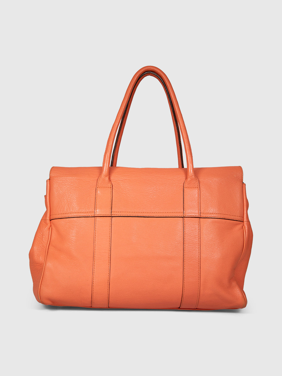 Mulberry Orange Leather Bayswater Bag