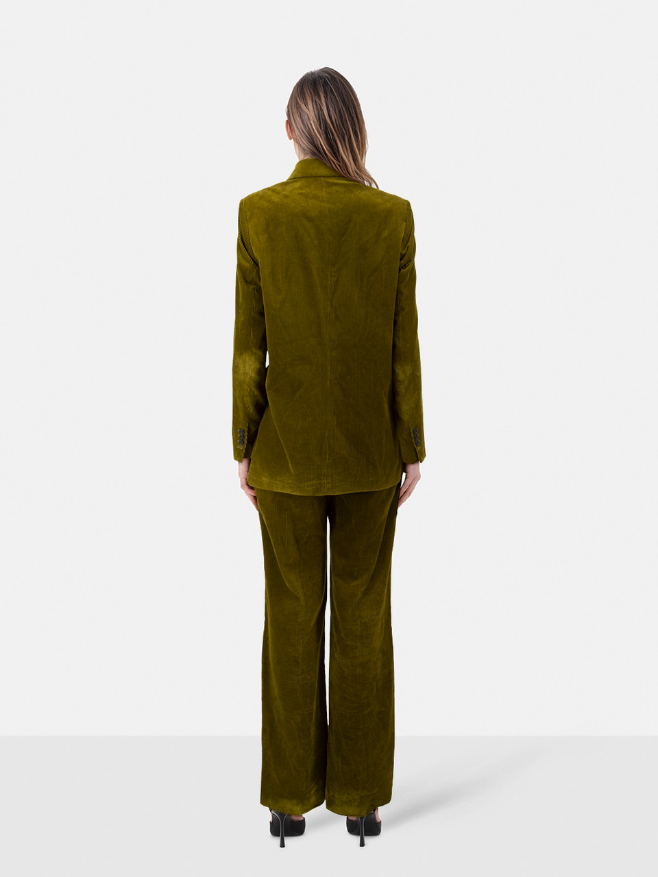 The Kooples Green Corduroy Jacket & Trouser Set