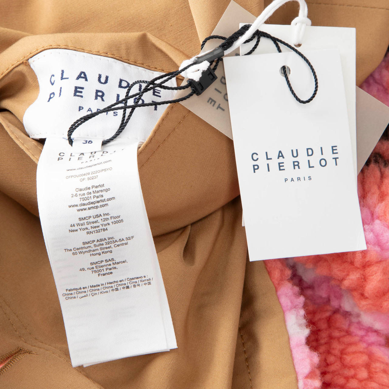 Claudie Pierlot Reversible Pink & Brown Jacket