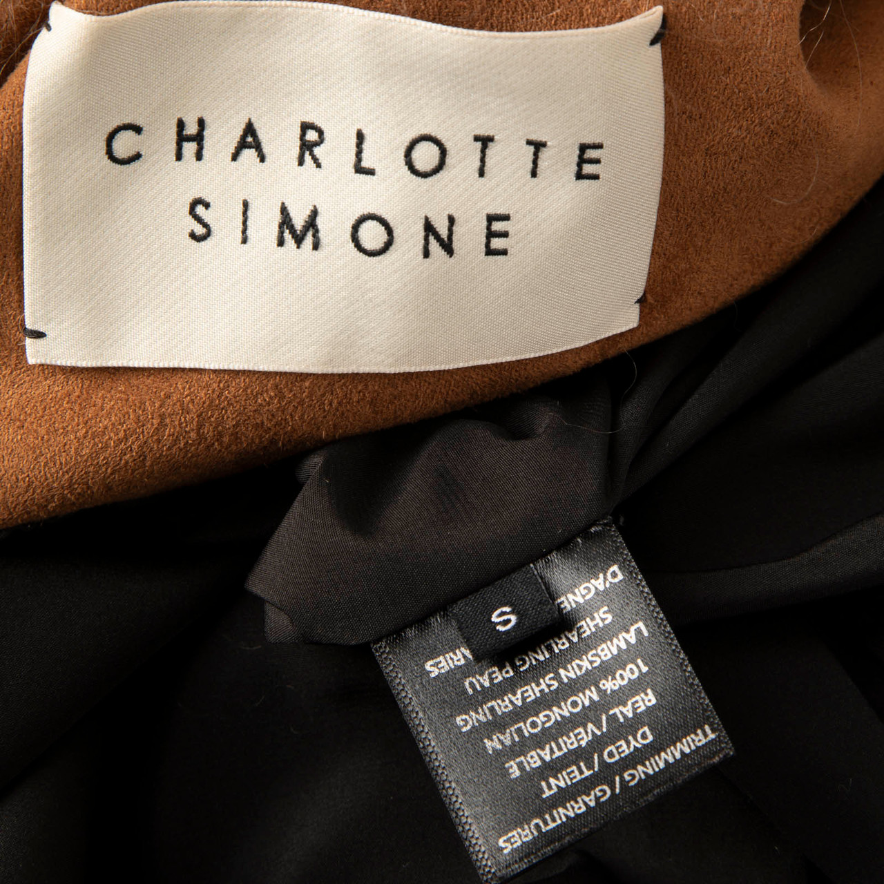 Charlotte Simone Brown Faux Suede Penny Lane Coat