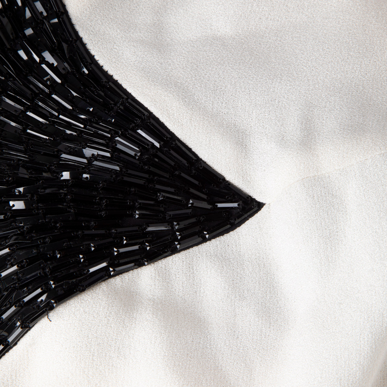 Escada Two Tone Embellished Panels Dress