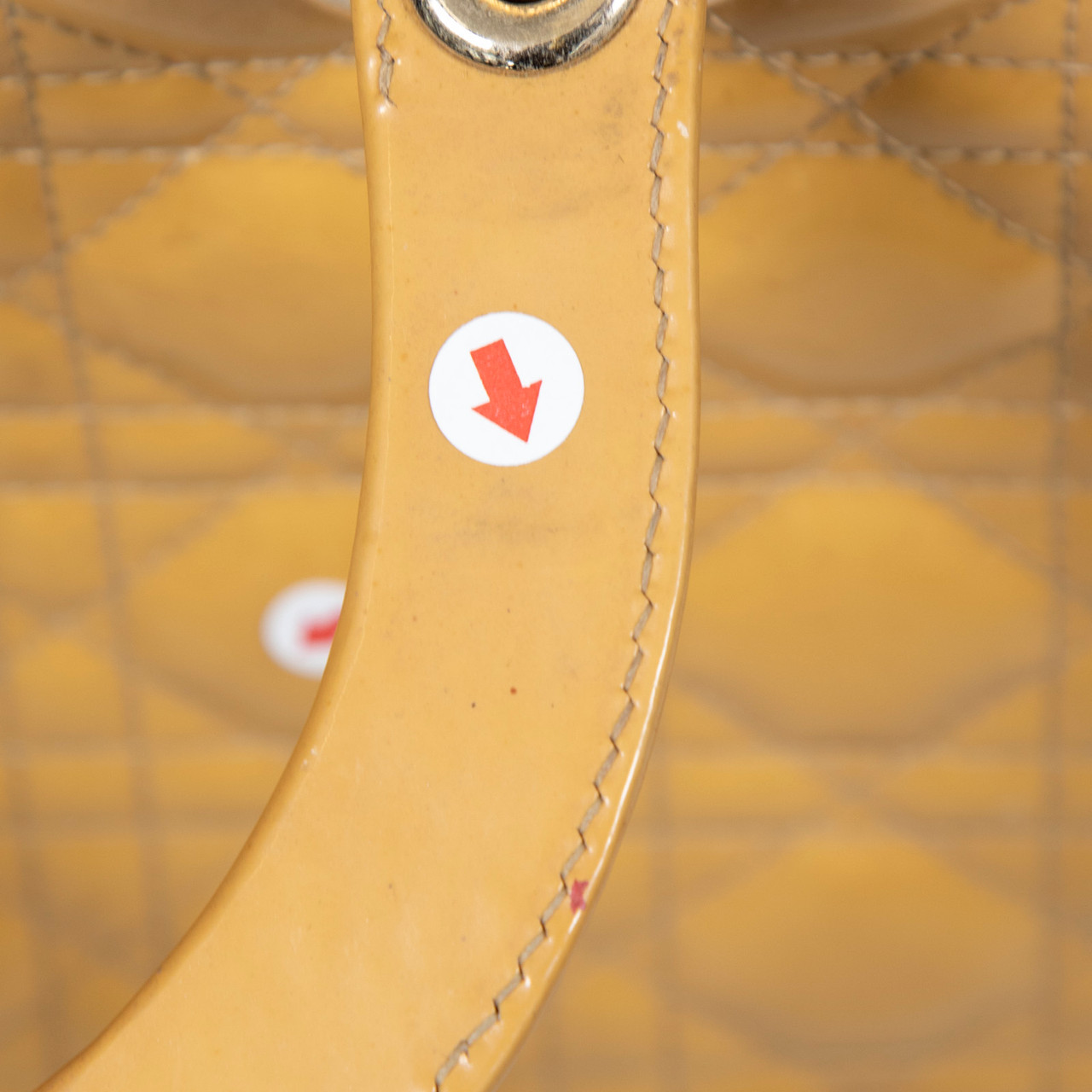 Dior 2011 Beige Patent Cannage Large Lady Dior