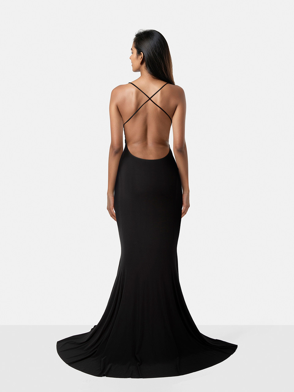 Norma Kamali Black Sleeveless Maxi Dress