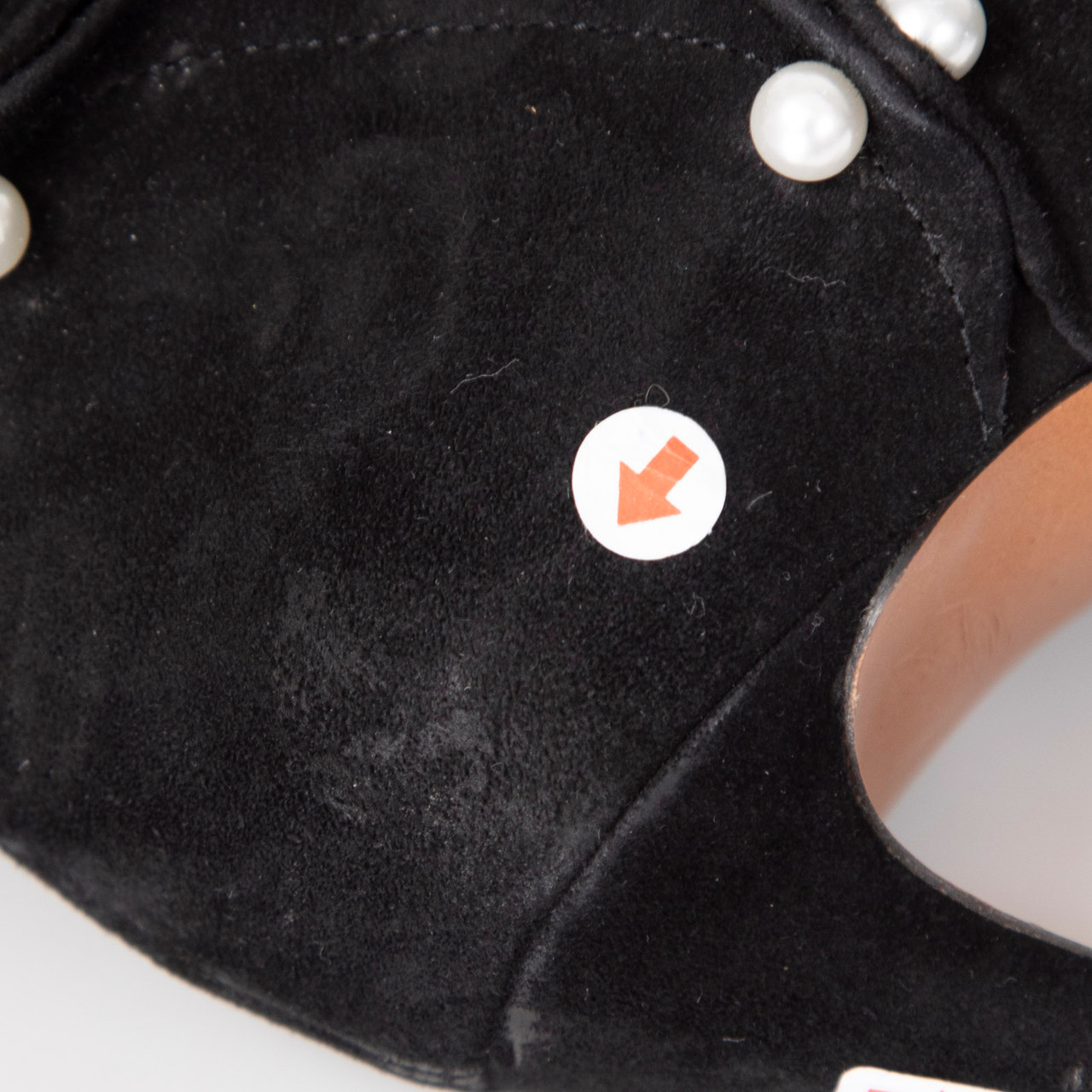 Alaïa Black Suede Pearl Heeled Boots