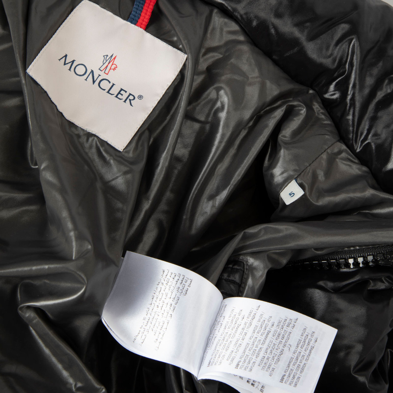 Moncler Black Maya Hooded Short Down Jacket