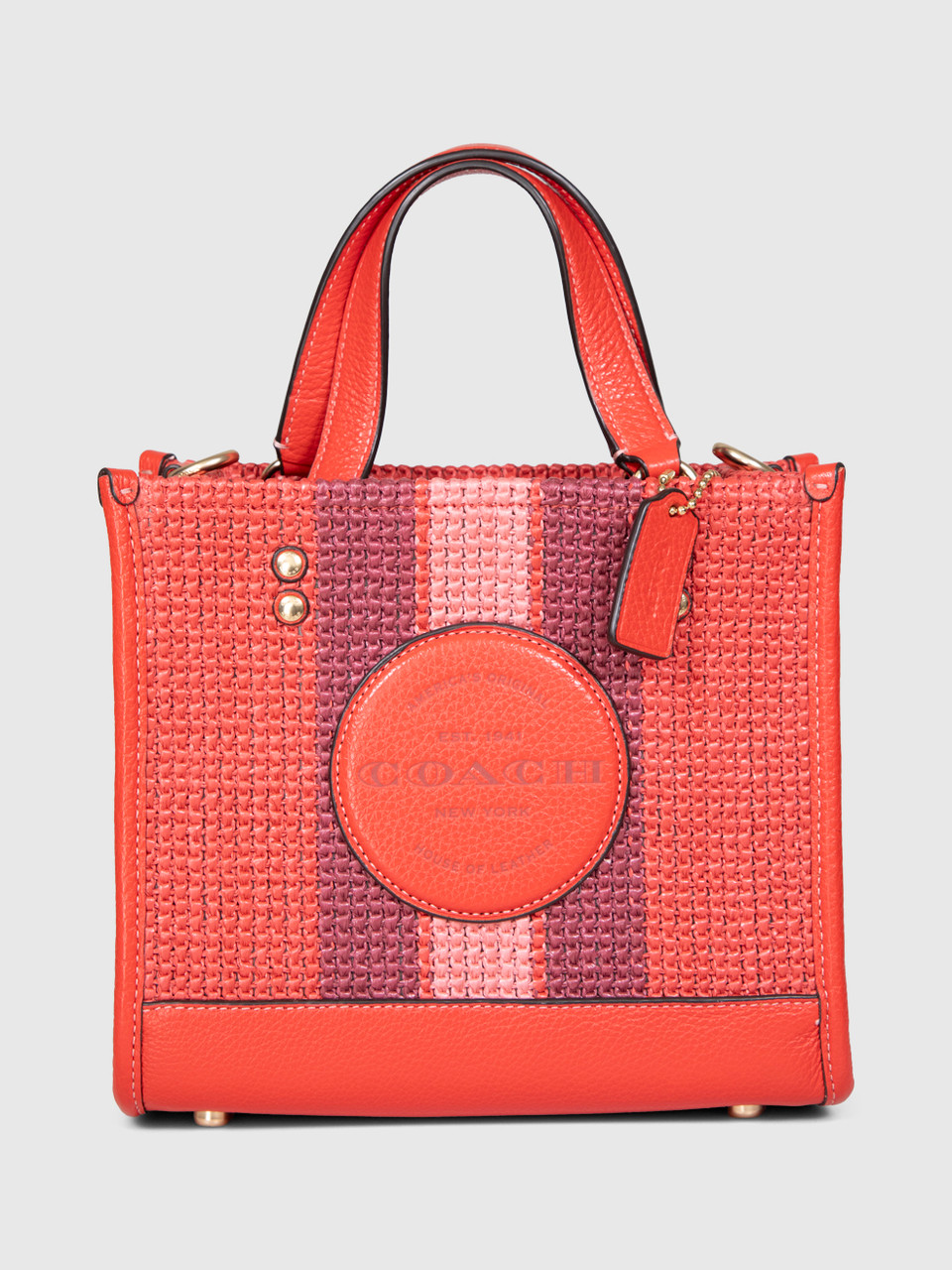 Coach Red Dempsey Tote Bag