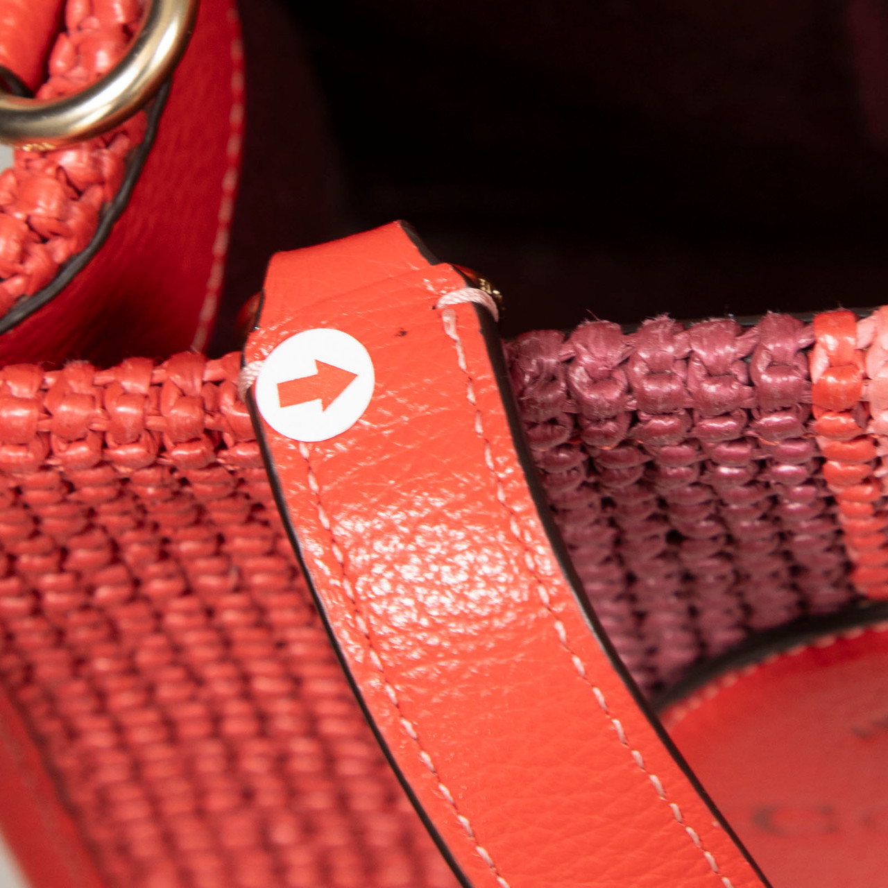 Coach Red Dempsey Tote Bag