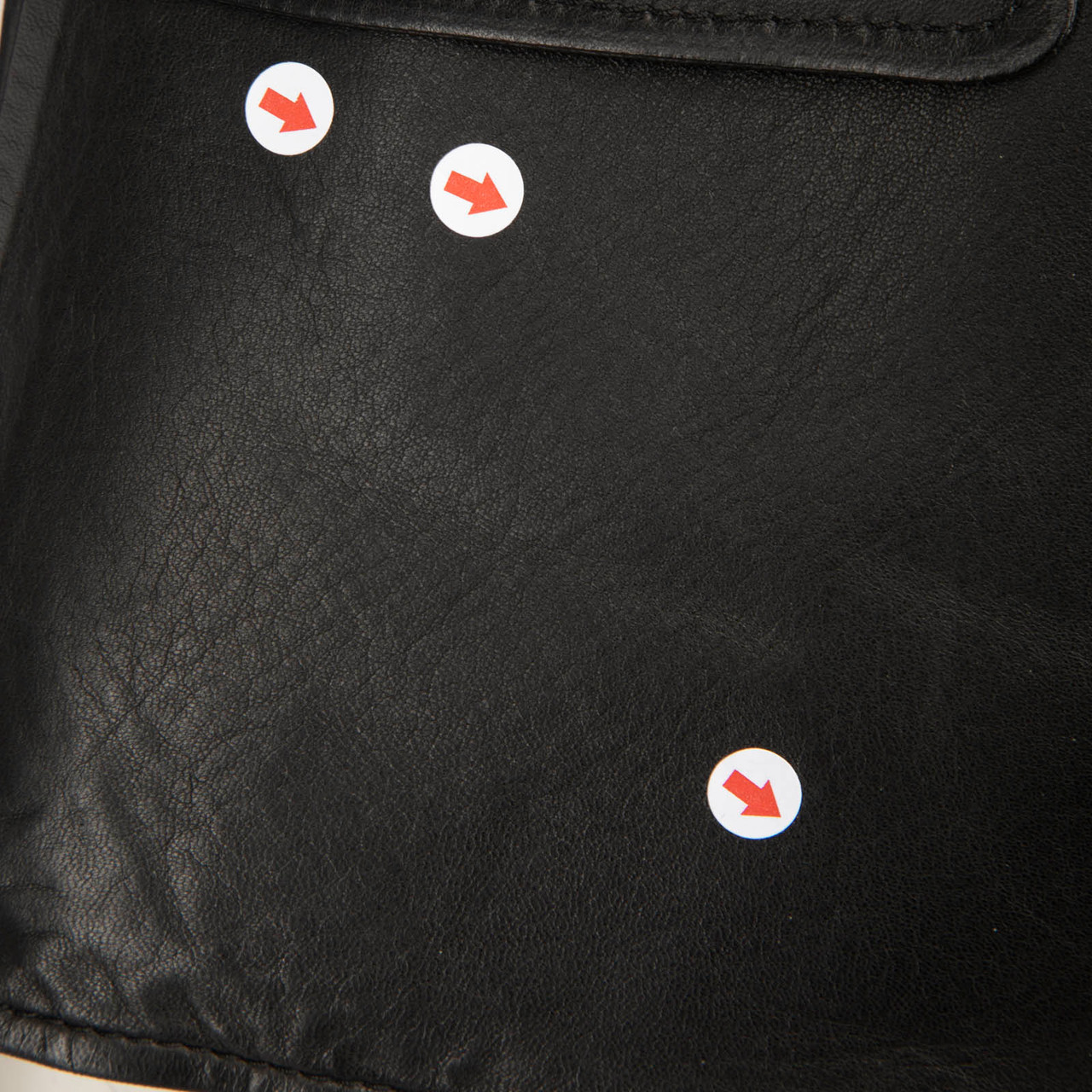 Burberry Burberry Prorsum Black Leather Ruched Shoulder Jacket