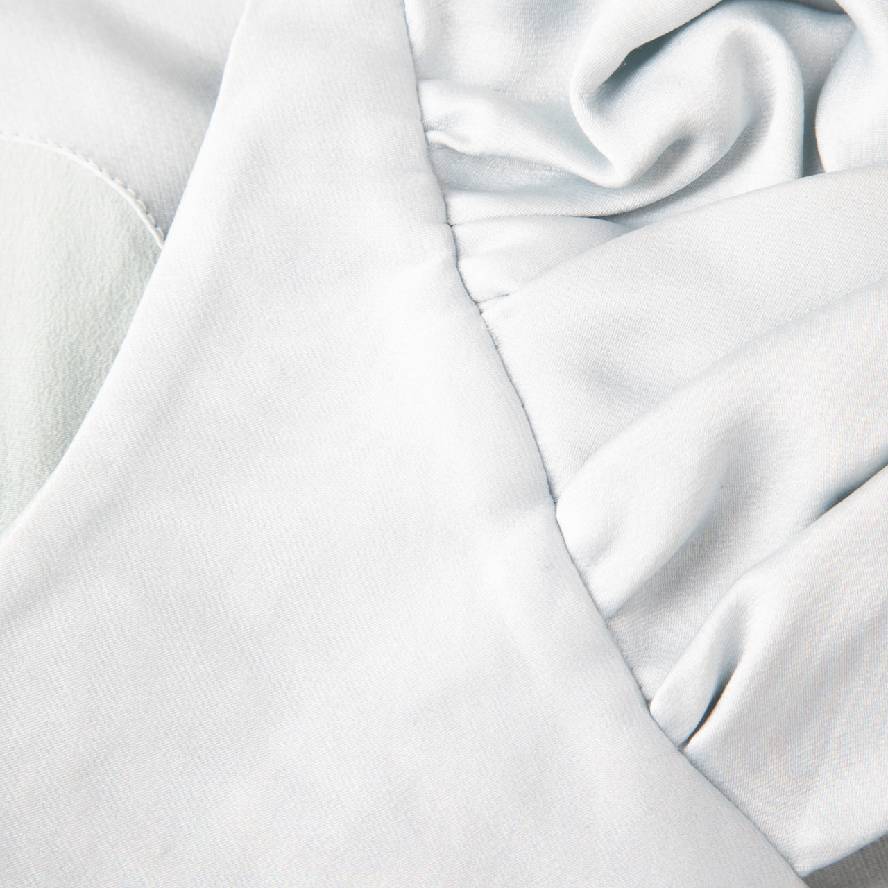 Burberry Blue Ruched Cap Sleeves Dress