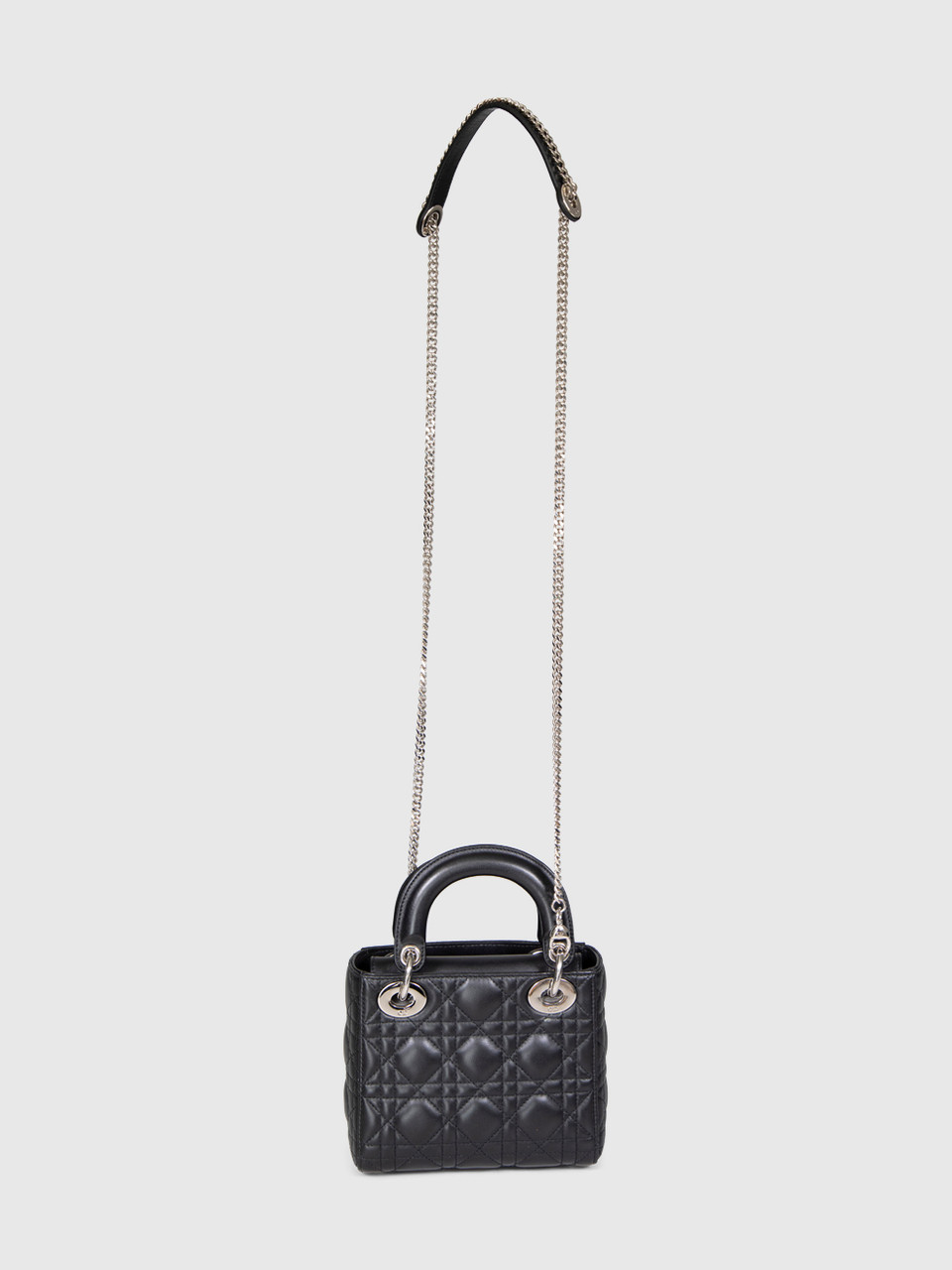 Dior 2022 Black Cannage Leather Mini Lady Dior