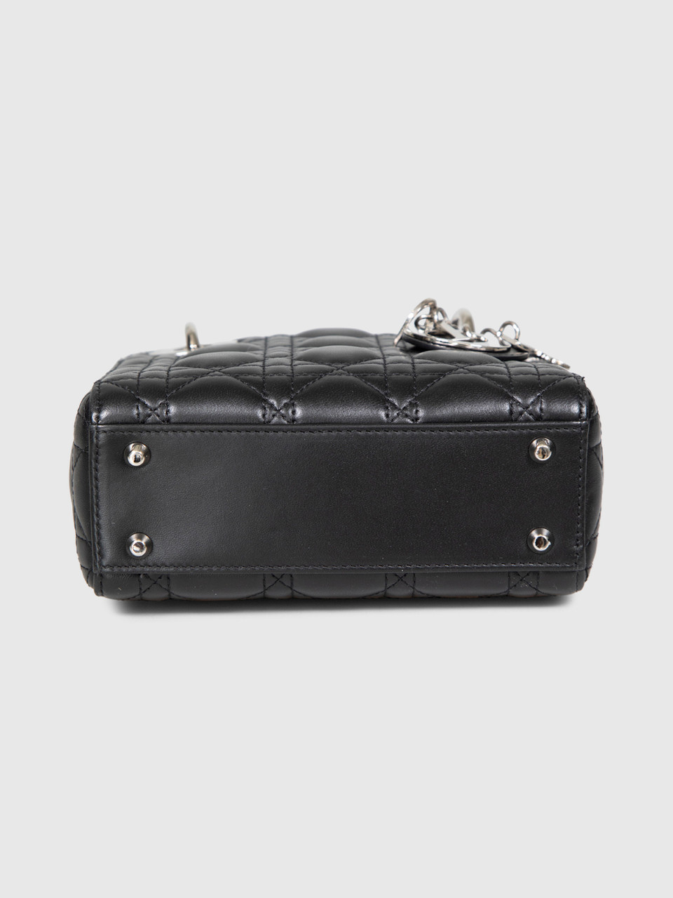 Dior 2022 Black Cannage Leather Small Lady Dior