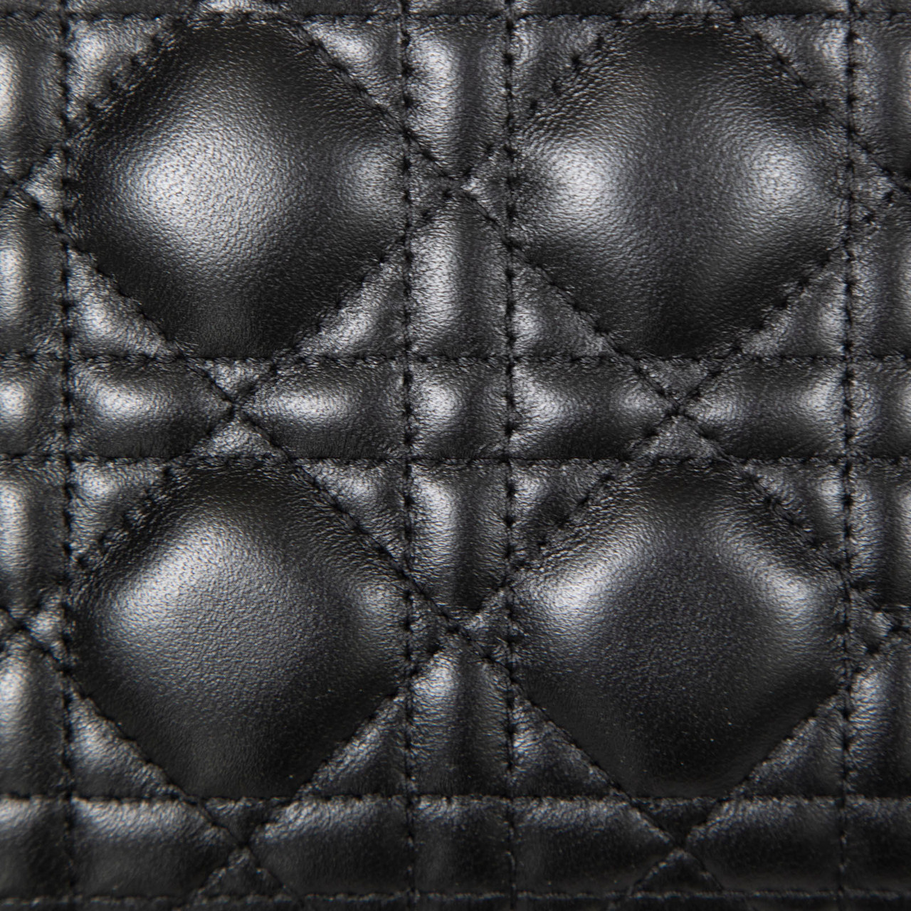 Dior 2022 Black Cannage Leather Small Lady Dior