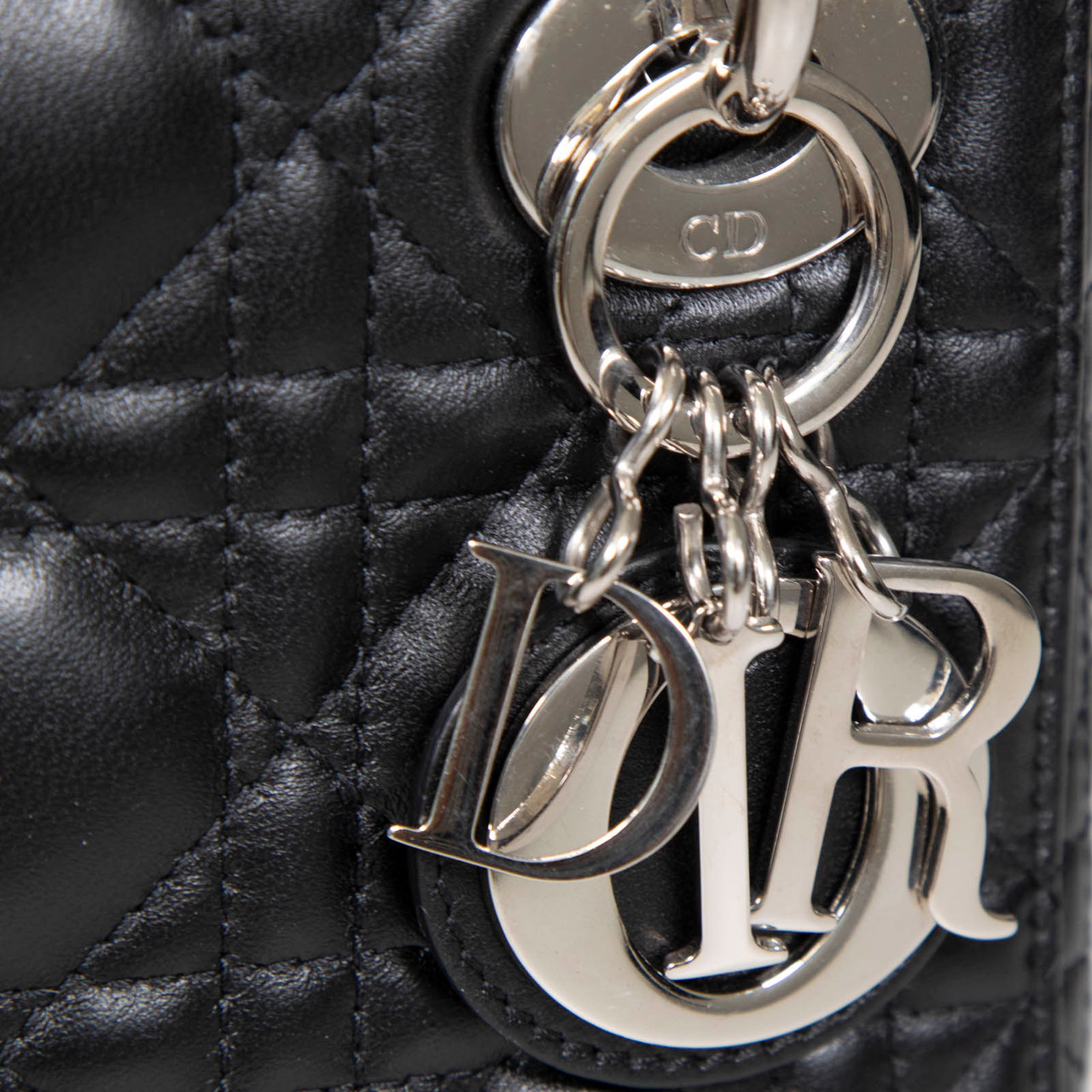 Dior 2022 Black Cannage Leather Mini Lady Dior