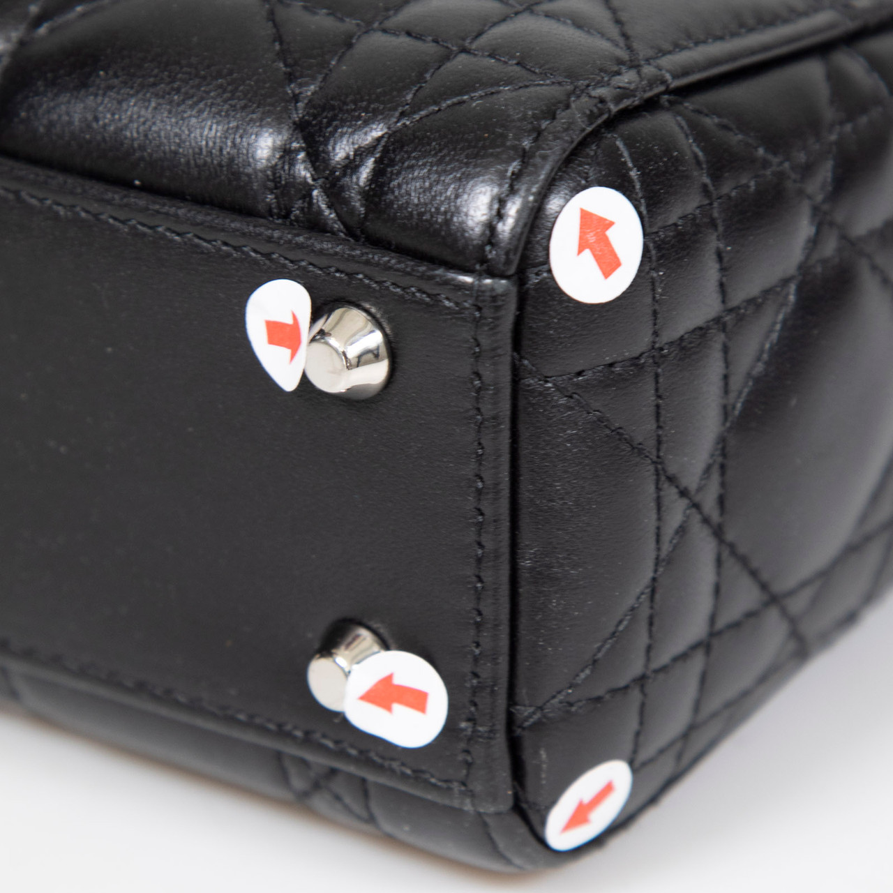 Dior 2022 Black Cannage Leather Small Lady Dior