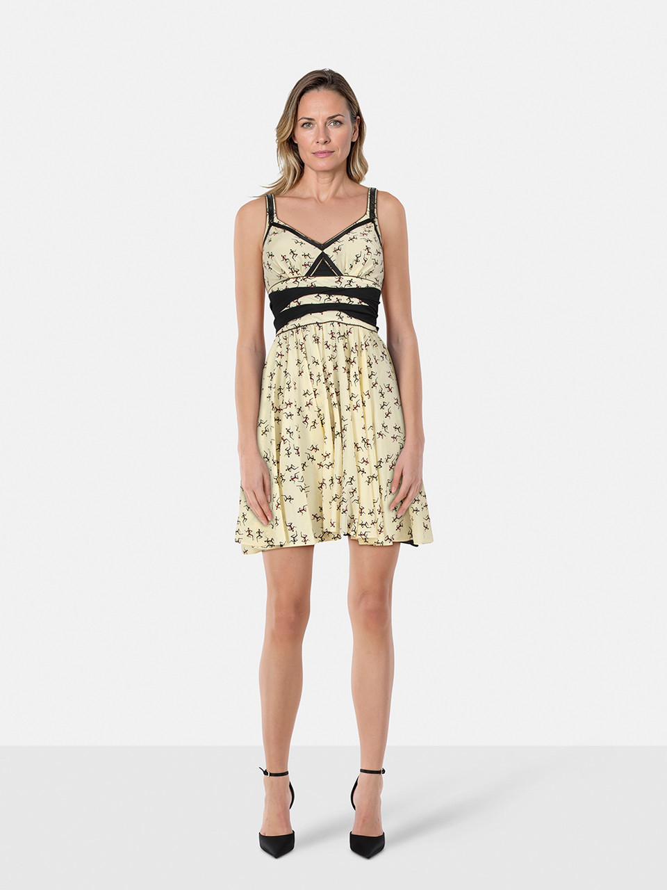 Zac Posen Z Spoke Abstract Silk Print Mini Dress
