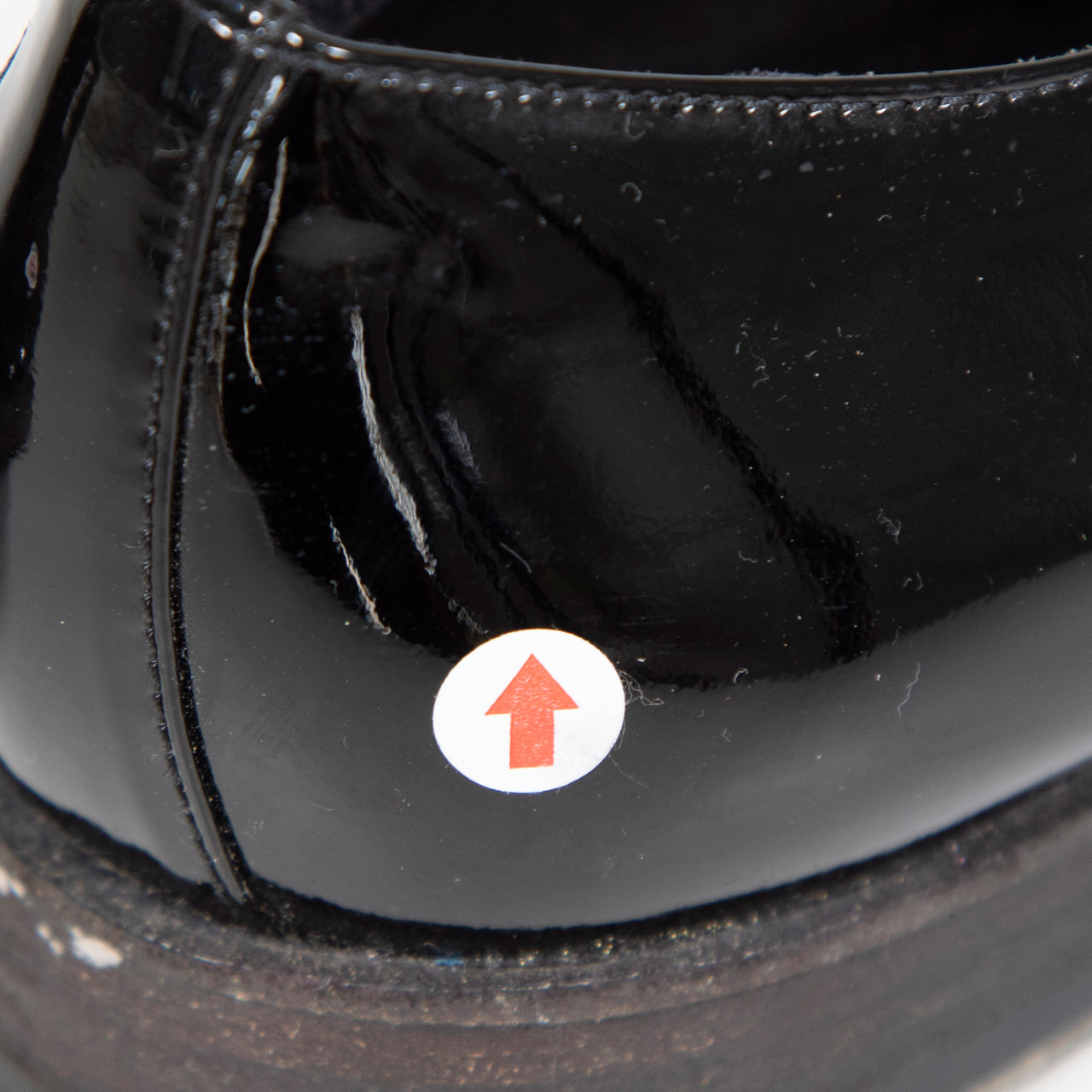 Burberry Black Patent Lace Tie Loafers