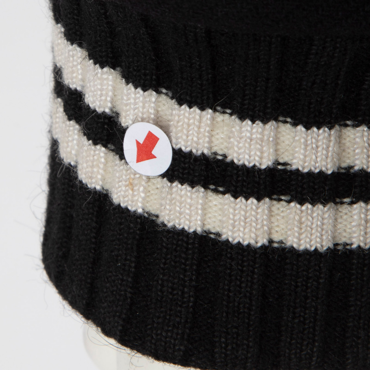 Off-White Black Wool Logo Print Bomber Jacket