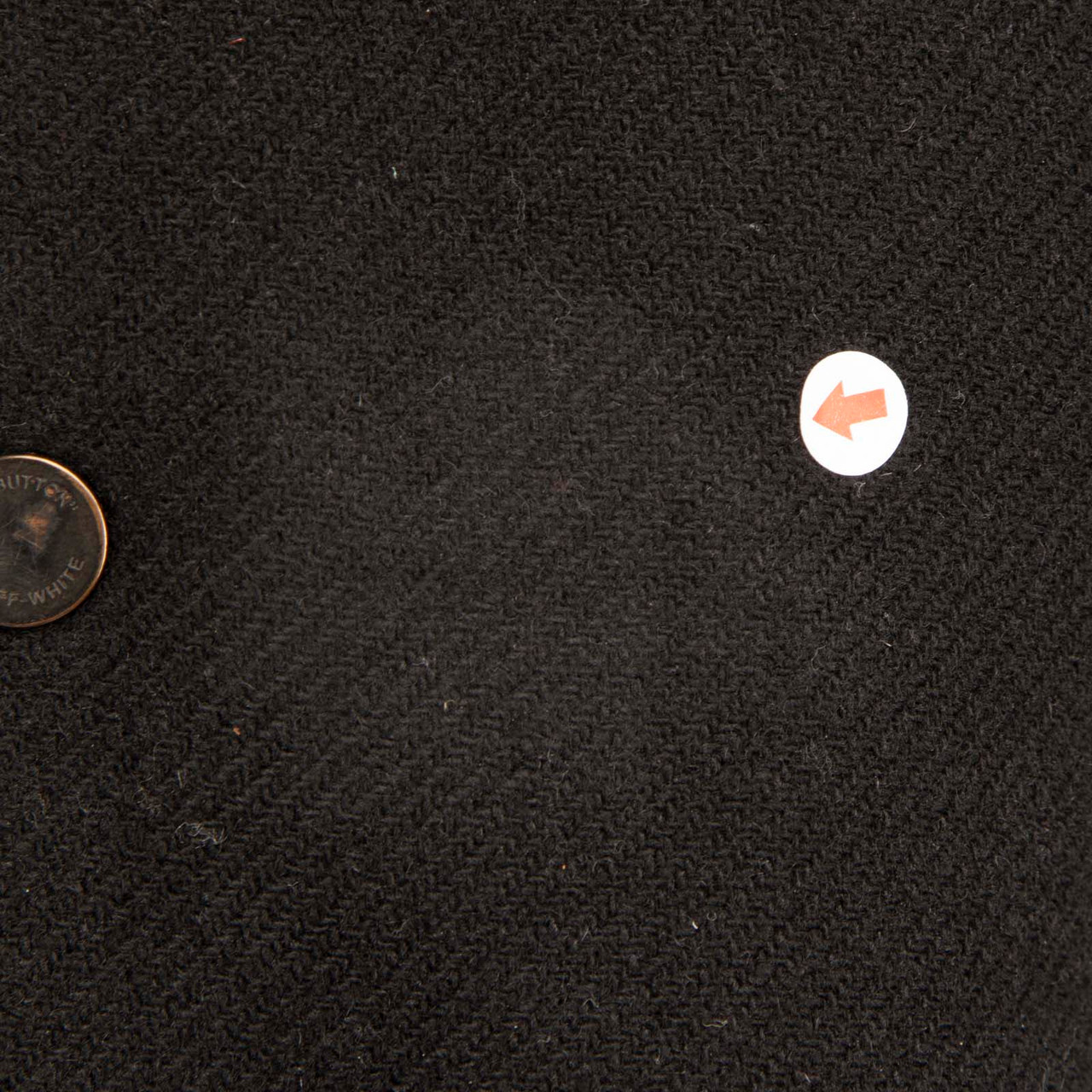 Off-White Black Wool Logo Print Bomber Jacket