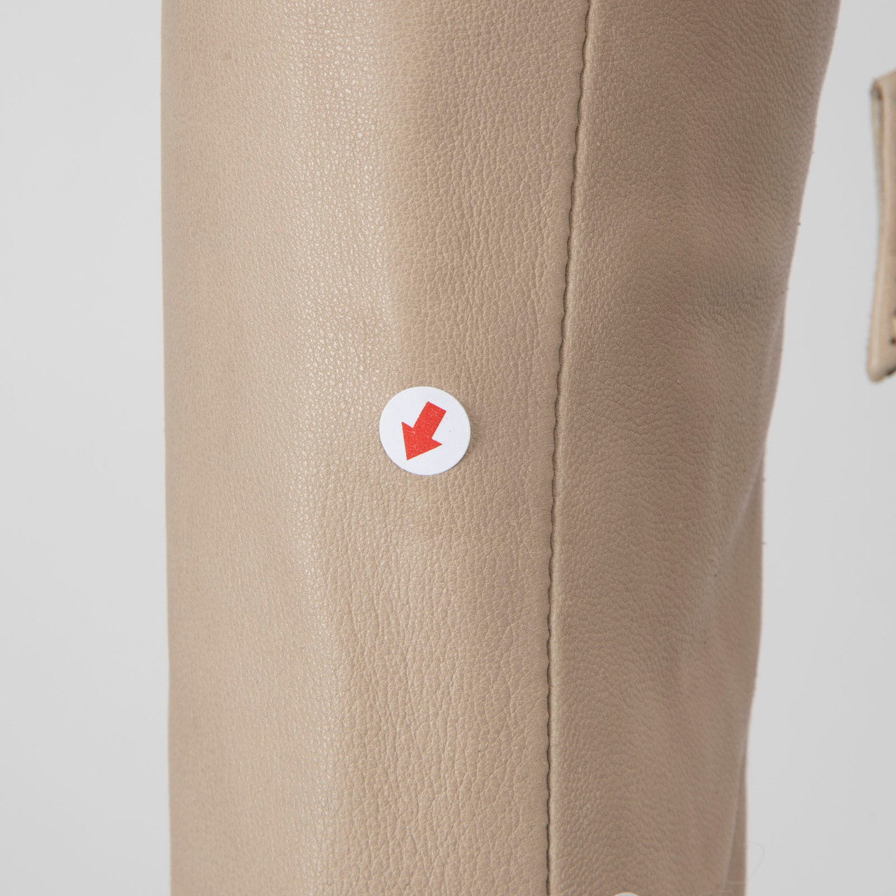 Iro Beige Leather Biker Jacket