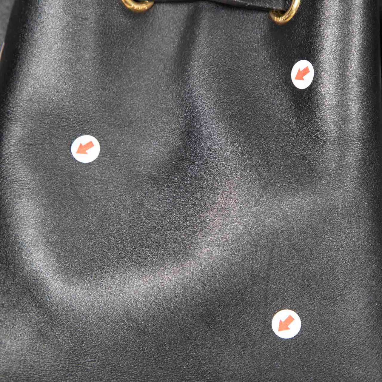 Saint Laurent Black Leather Emmanuelle Bucket Bag