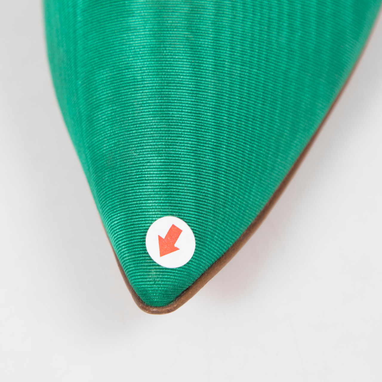 Manolo Blahnik Green Crystal Embellished Pumps