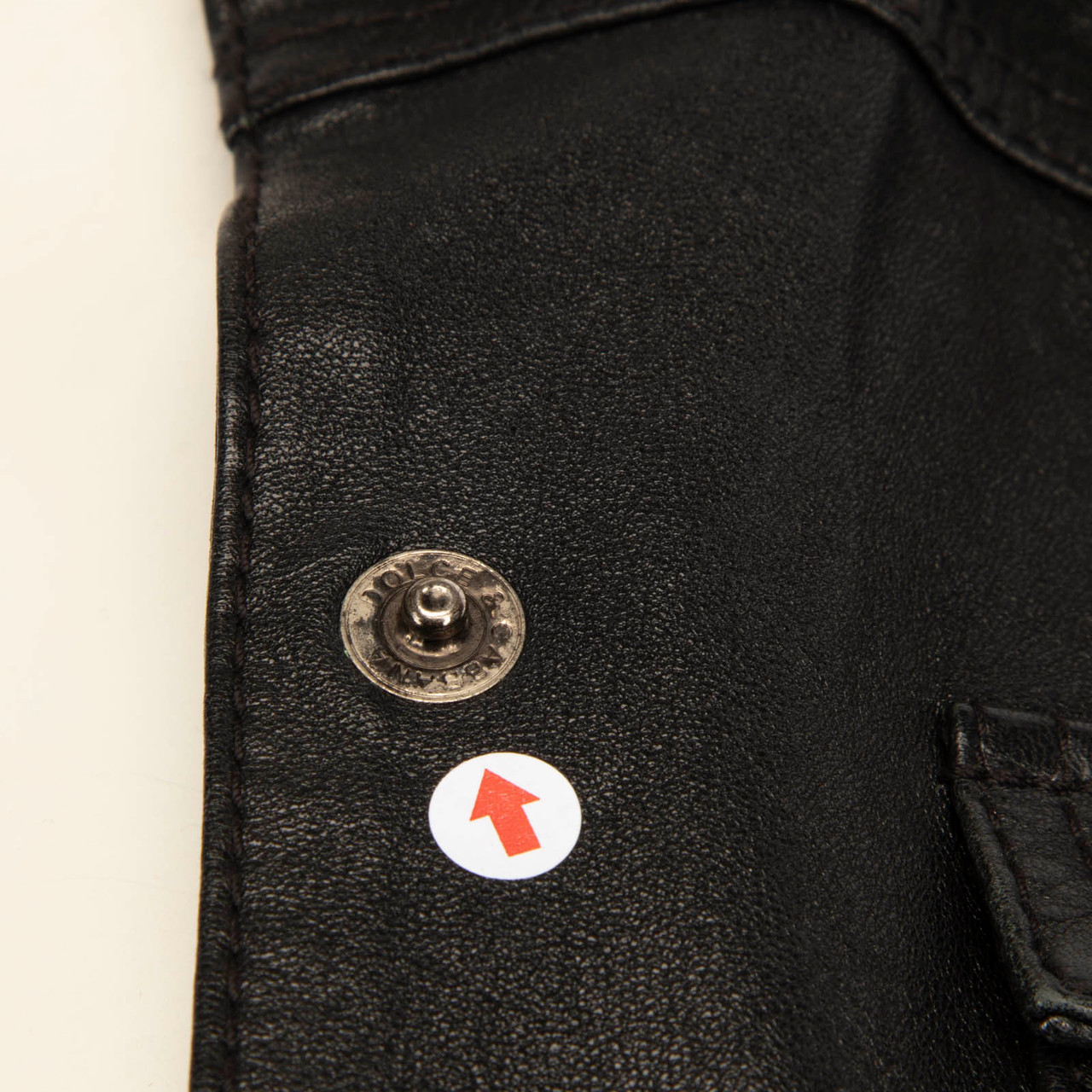 Dolce & Gabbana Black Leather Shirt Jacket