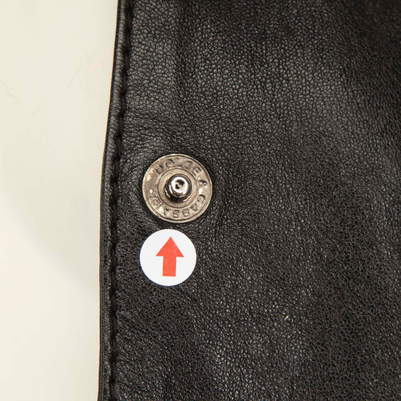 Dolce & Gabbana Black Leather Shirt Jacket