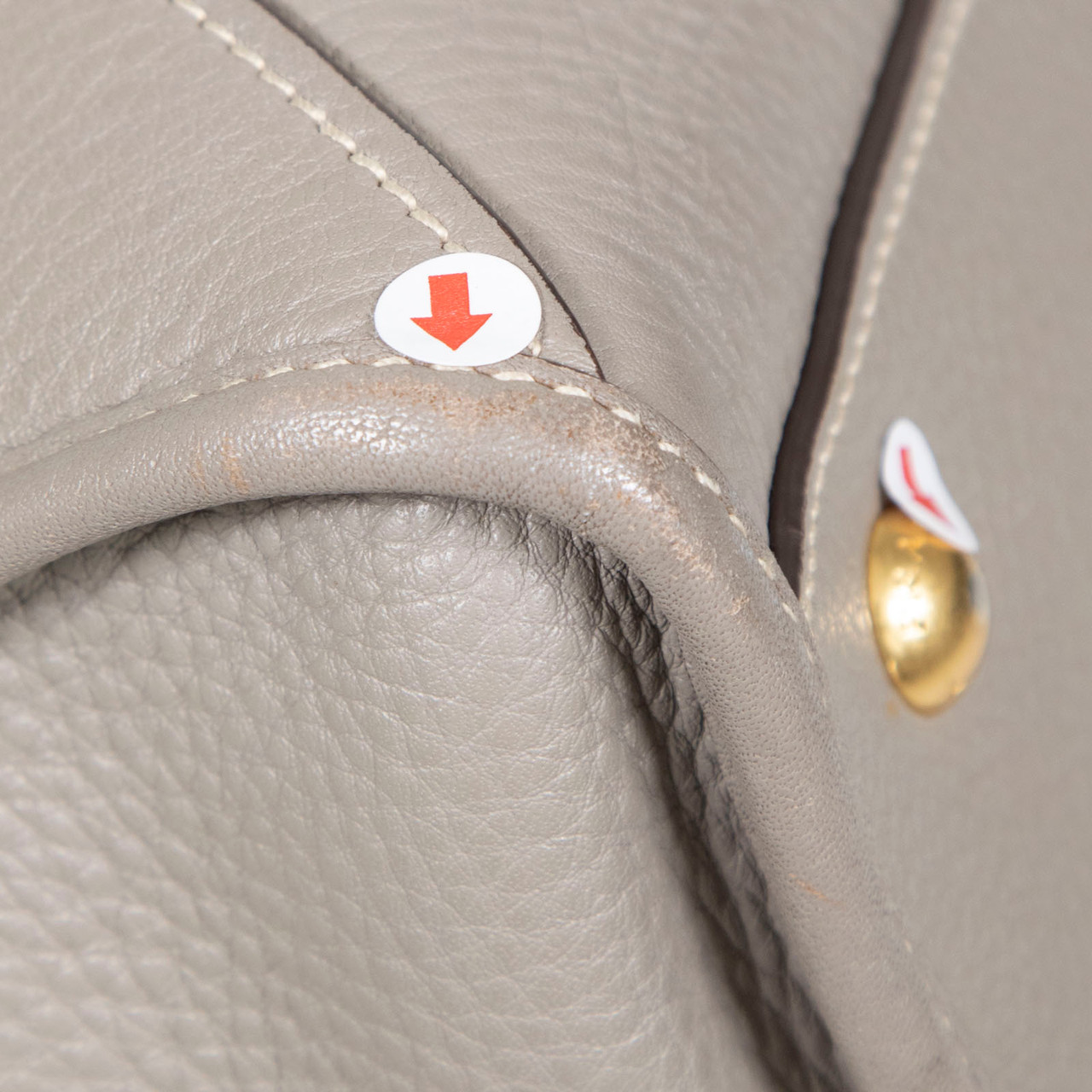 Prada Grey Leather Vitello Daino Bag