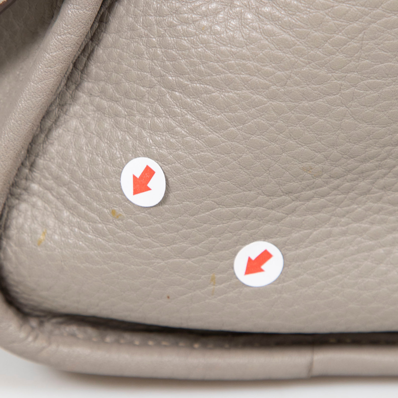 Prada Grey Leather Vitello Daino Bag