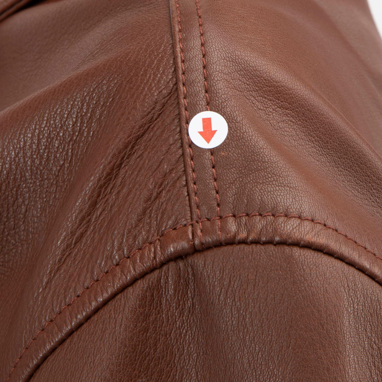 Sportmax Brown Lamb Leather Bomber Jacket