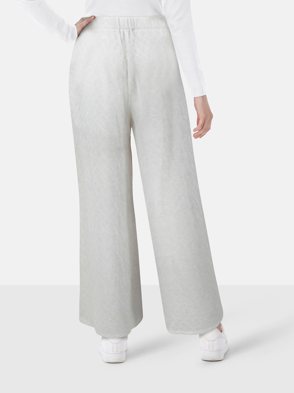 Missoni White Metallic Elasticated Trousers