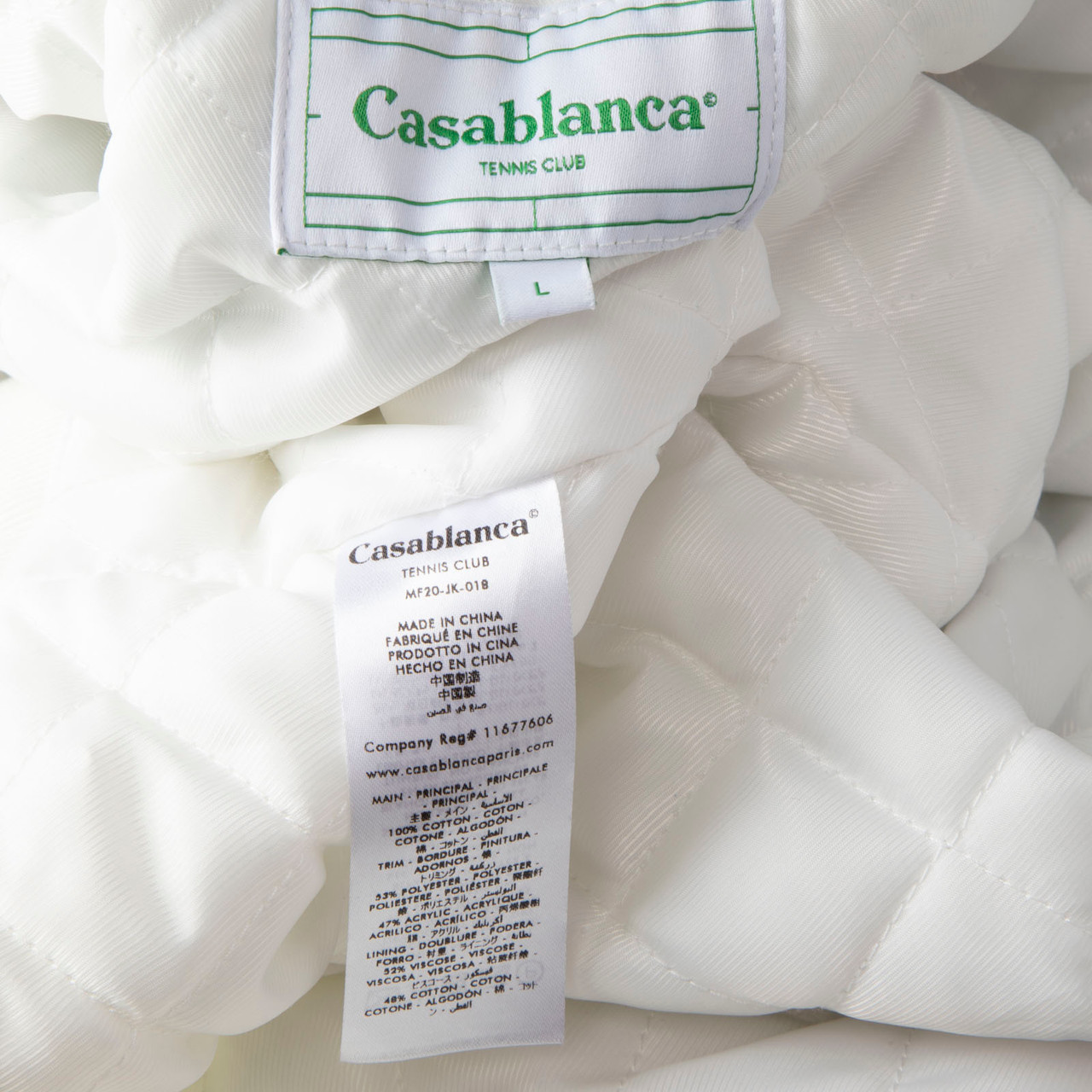 Casablanca Ski Print Denim Faux Shearling Jacket